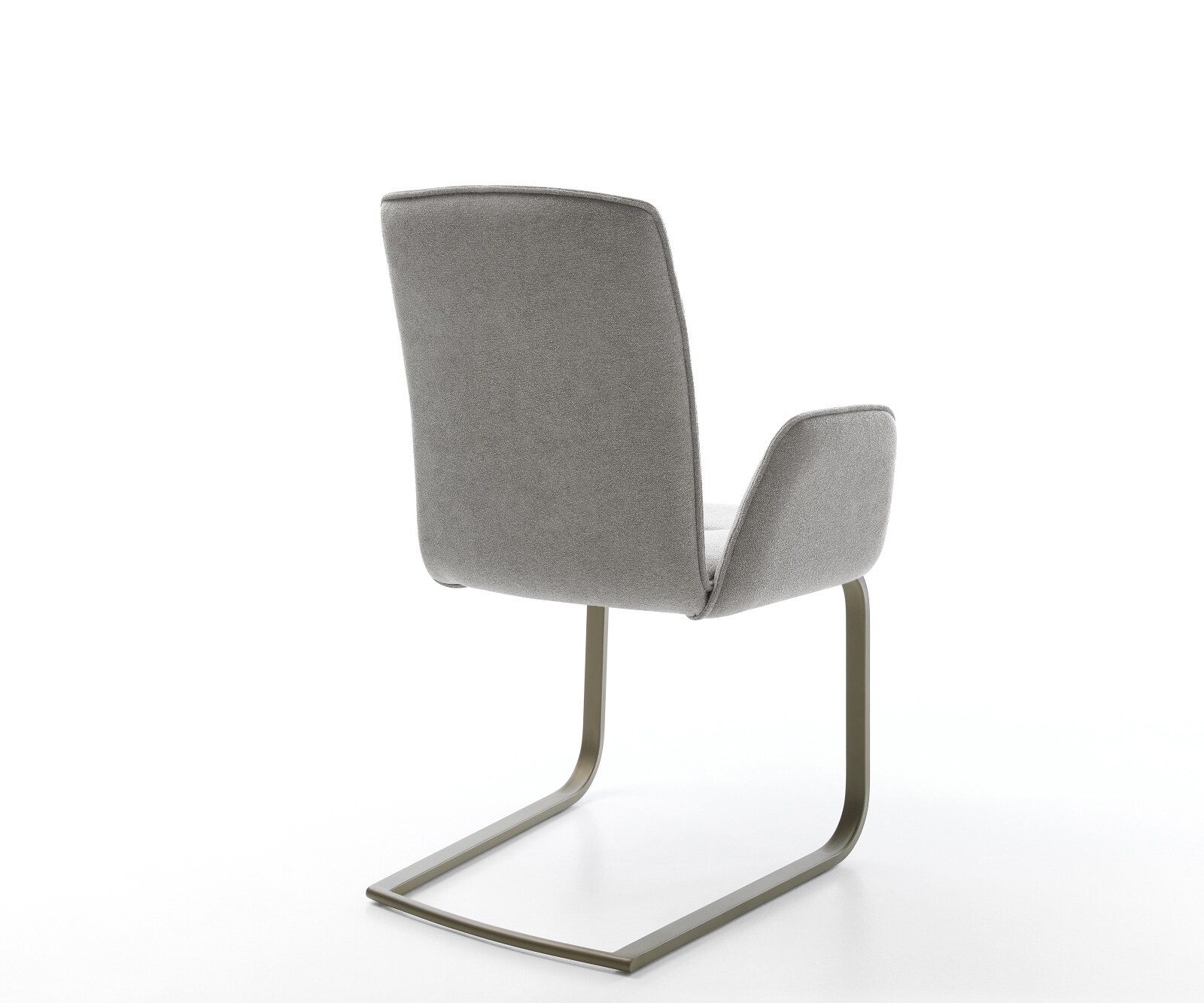 Cantilever Vinja-Flex tissu structuré doux gris pied cantilever plat aspect titane 5