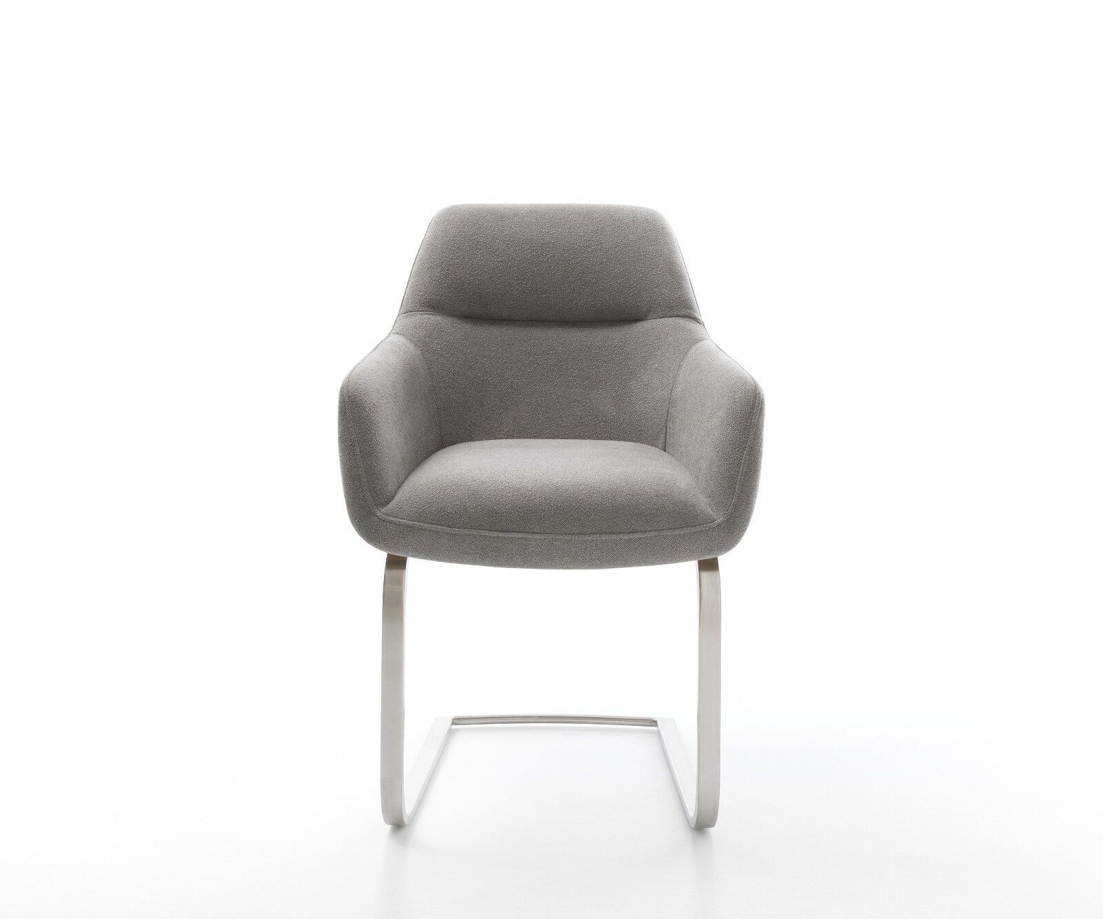 Cantilever Pejo-Flex tissu structuré doux gris pied cantilever plat acier inoxydable resorts ensachés 2