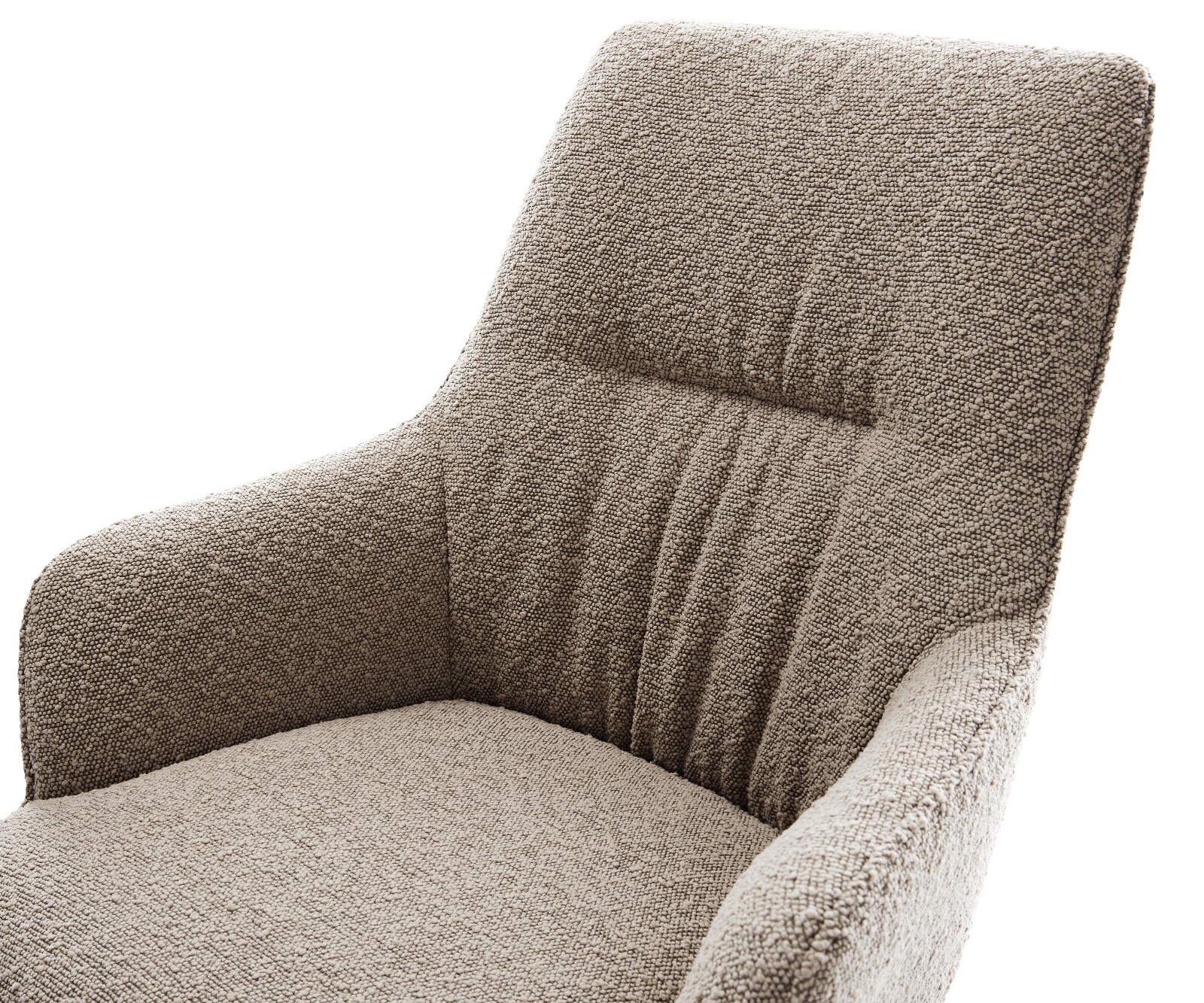 Cantilever Zelia-Flex avec accoudoirs bouclé boue pied cantilever plat noir ressorts ensachés 4