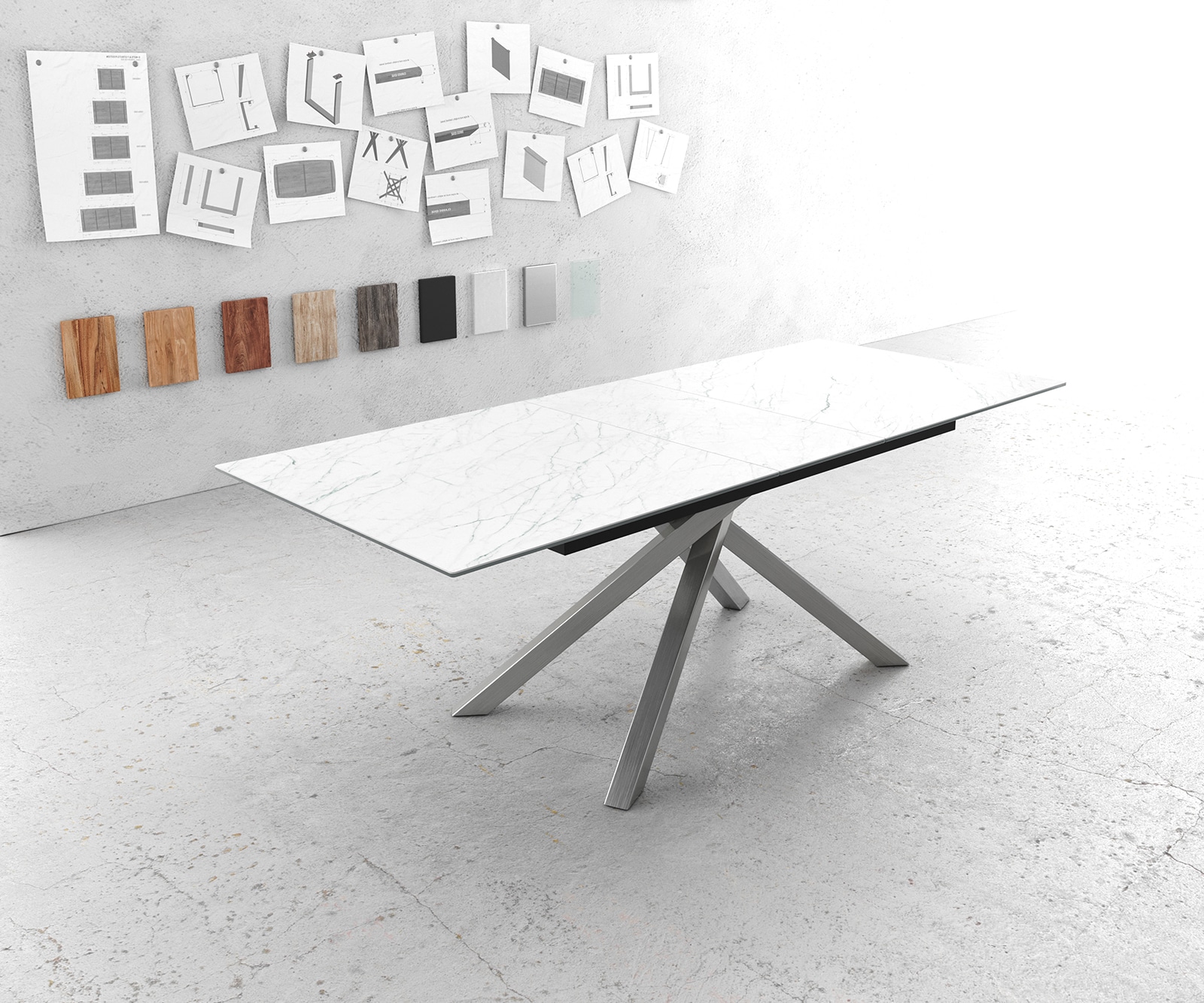 Table -à-manger Edge céramique extensible 4