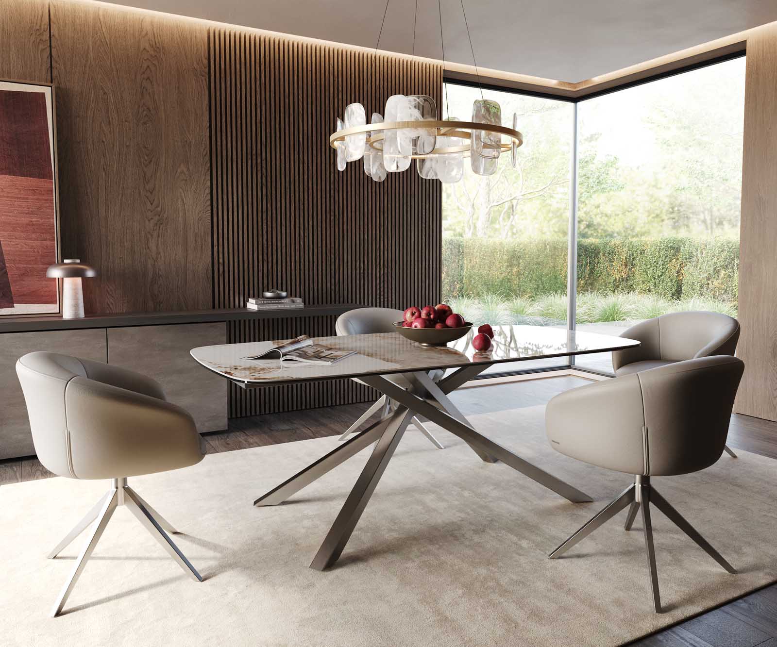 Table à manger Edge en forme de bateau 200x100 céramique Minas mélange blanc-beige cadre croisé rectangulaire acier inoxydable 6 Table à manger Edge en forme de bateau 200x100 céramique Minas mélange blanc-beige cadre croisé rectangulaire acier inoxydable 6