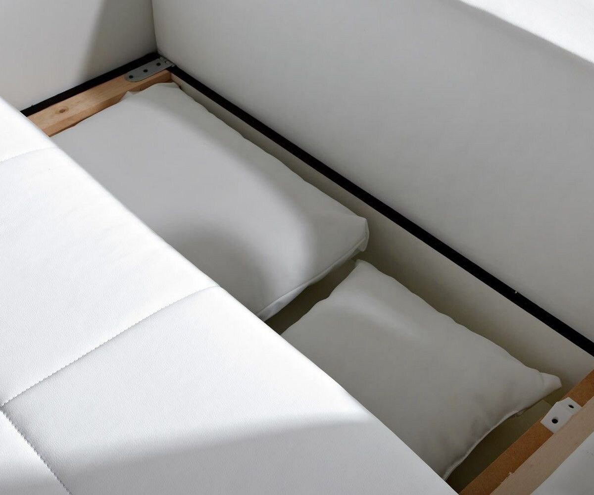 Canapé Marbeya 290x110 cm blanc avec fonction lit 5
