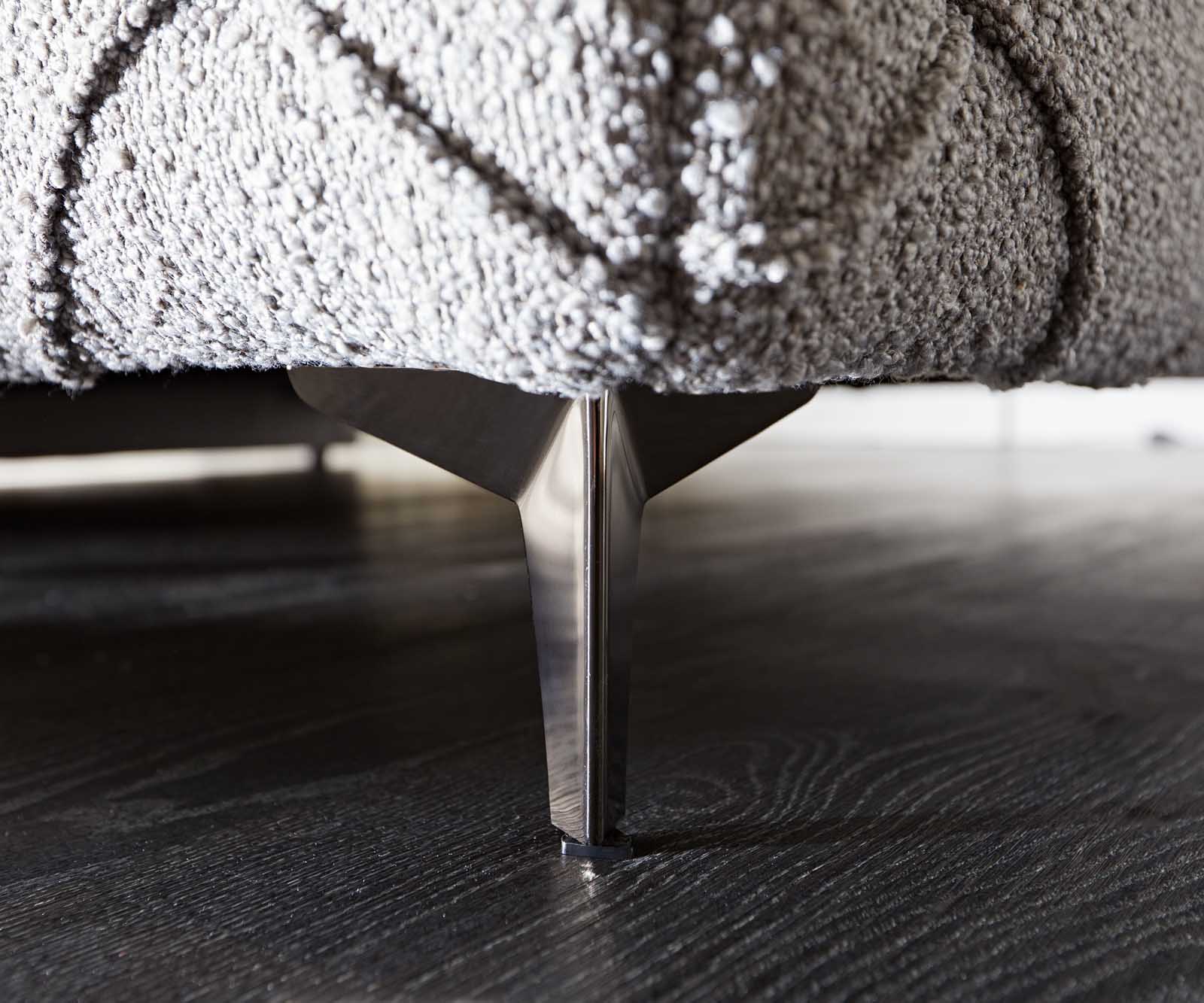 Sommier-rembourré Nayara 180x200 cm Bouclé Gris Argenté 6
