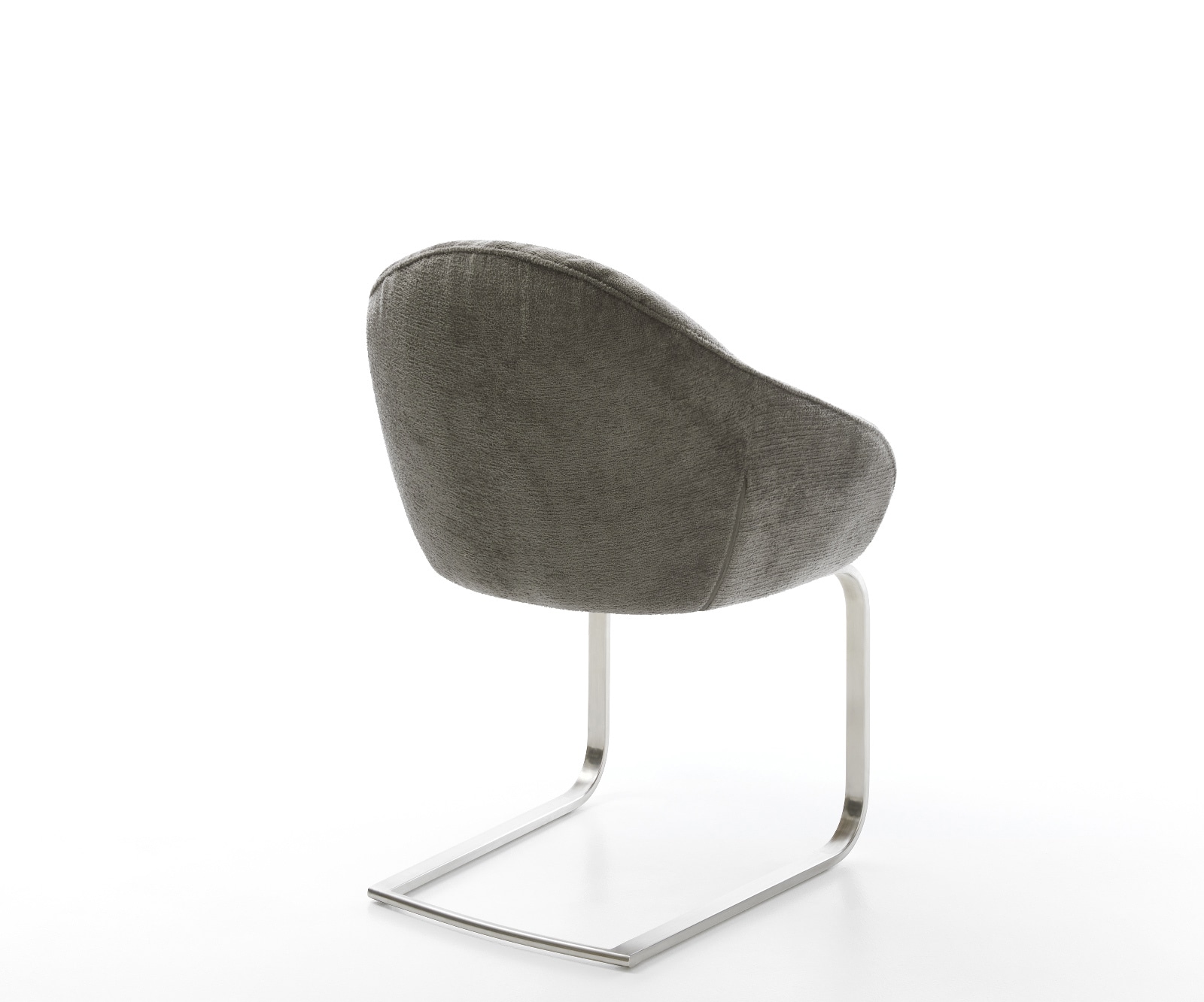 Cantilever Gaio-Flex bouclé doux couleur boue pied cantilever plat acier inoxydable 4 Cantilever Gaio-Flex bouclé doux couleur boue pied cantilever plat acier inoxydable 4