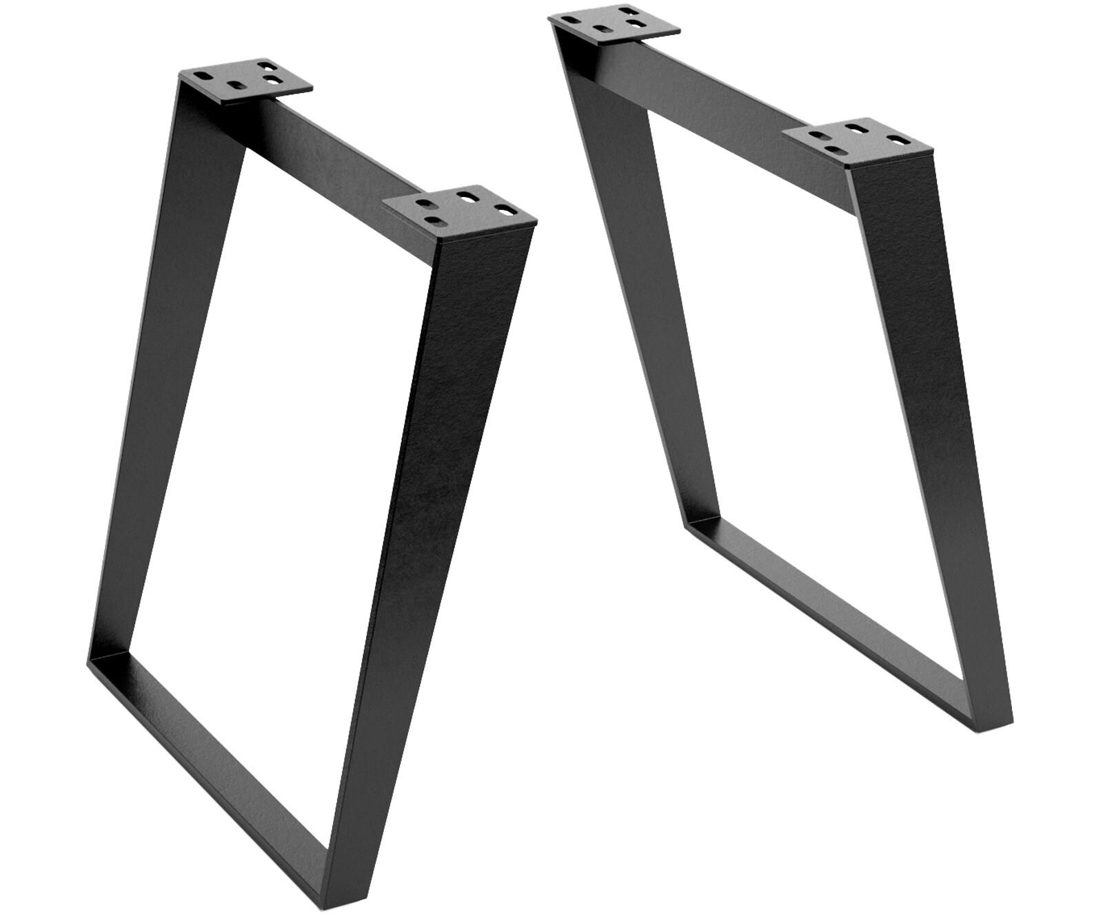 Pieds-de-table Métal Blanc Oblique (lot de 2) 4