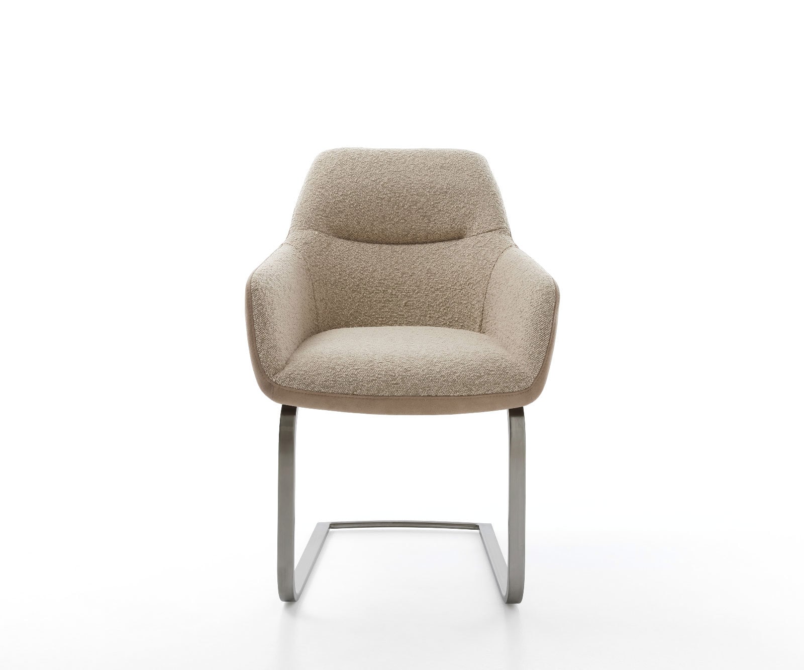 Cantilever Pejo-Flex tissu mixte couleur boue pied cantilever plat acier inoxydable brossé ressorts ensachés 1 Cantilever Pejo-Flex tissu mixte couleur boue pied cantilever plat acier inoxydable brossé ressorts ensachés 1