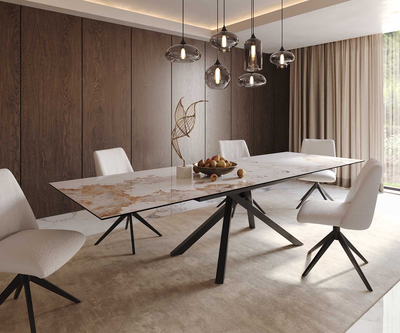 Table -à-manger Edge céramique extensible