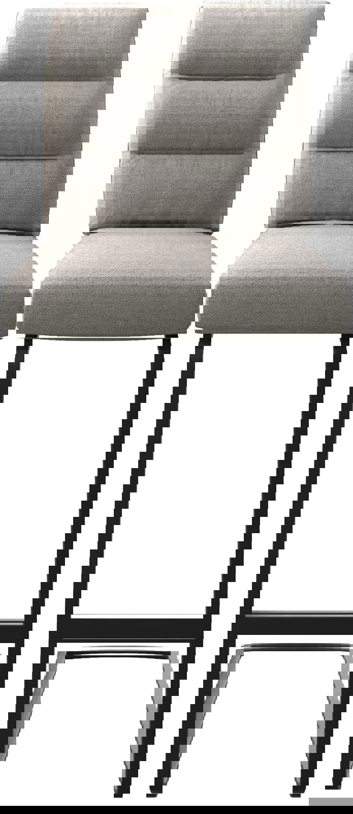 Chaise-de-bar Pela-Flex rayures gris clair chaise cantilever métal plat 3
