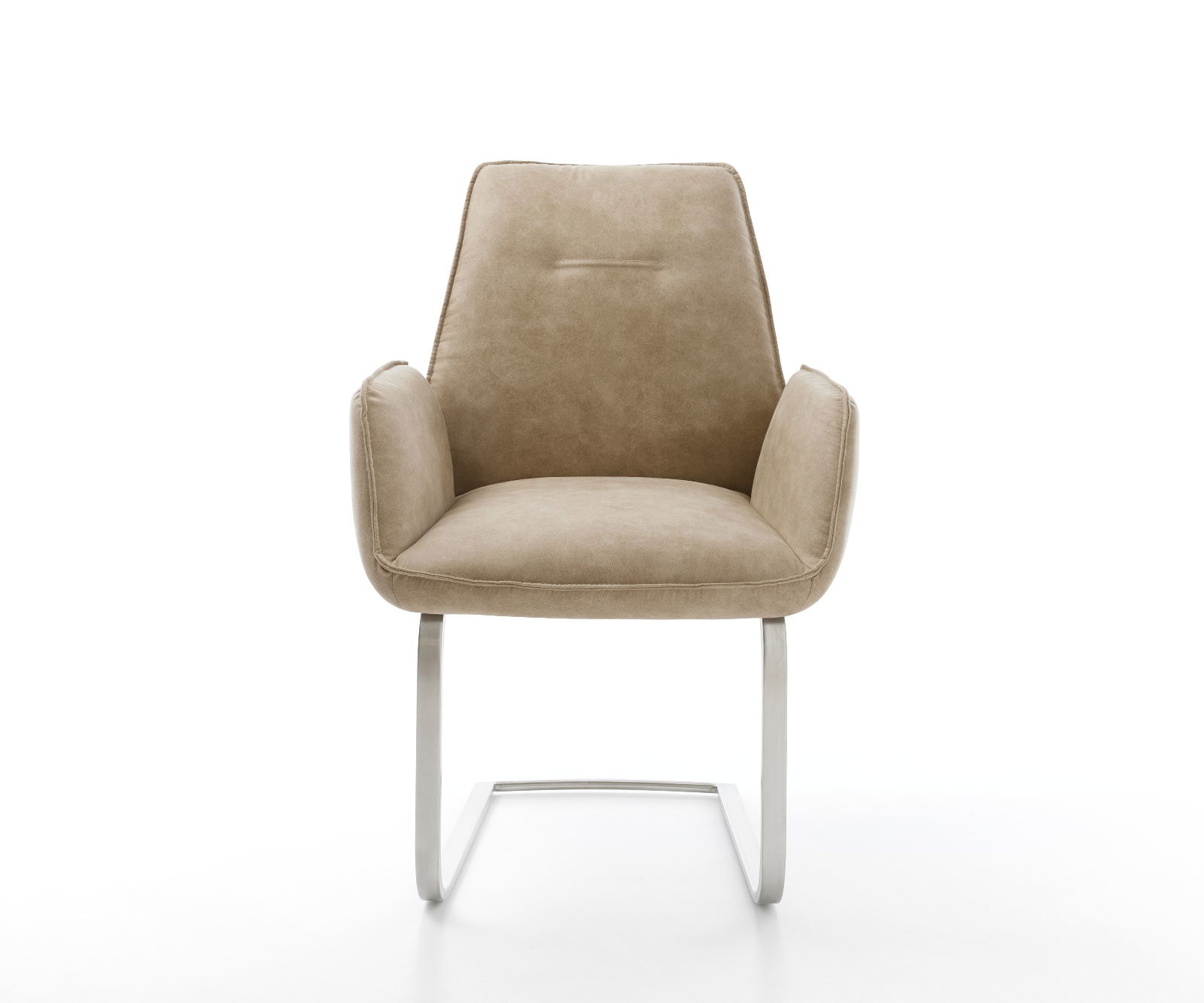 Cantilever Zoa-Flex microvelours beige vintage pied cantilever plat acier inoxydable brossé ressorts ensachés 1 Cantilever Zoa-Flex microvelours beige vintage pied cantilever plat acier inoxydable brossé ressorts ensachés 1