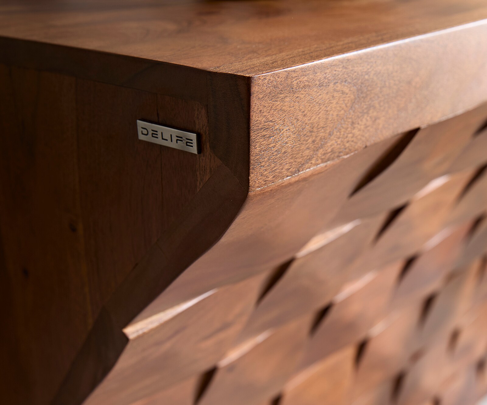Console Eremos 120x35 cm acacia brun 4