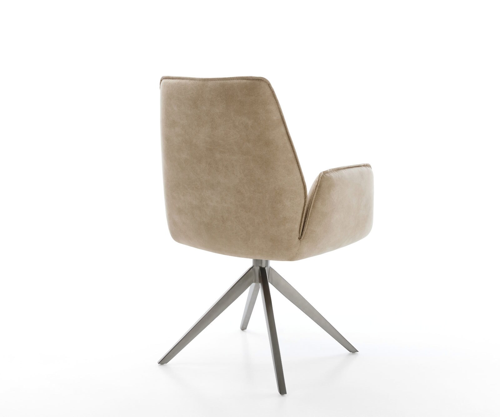 Chaise-pivotante Zoa-Flex microvelours beige vintage pied croisé large grafiete pivotement sur 360° fonction bascule ressorts ensachés 4 Chaise-pivotante Zoa-Flex microvelours beige vintage pied croisé large grafiete pivotement sur 360° fonction bascule ressorts ensachés 4