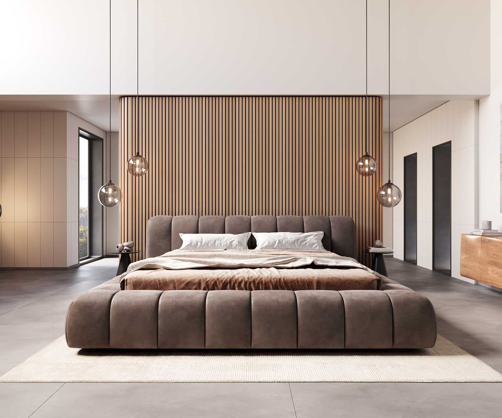 Sommier-rembourré Cutio 180x200 cm microfibre taupe vintage 2 Sommier-rembourré Cutio 180x200 cm microfibre taupe vintage 2