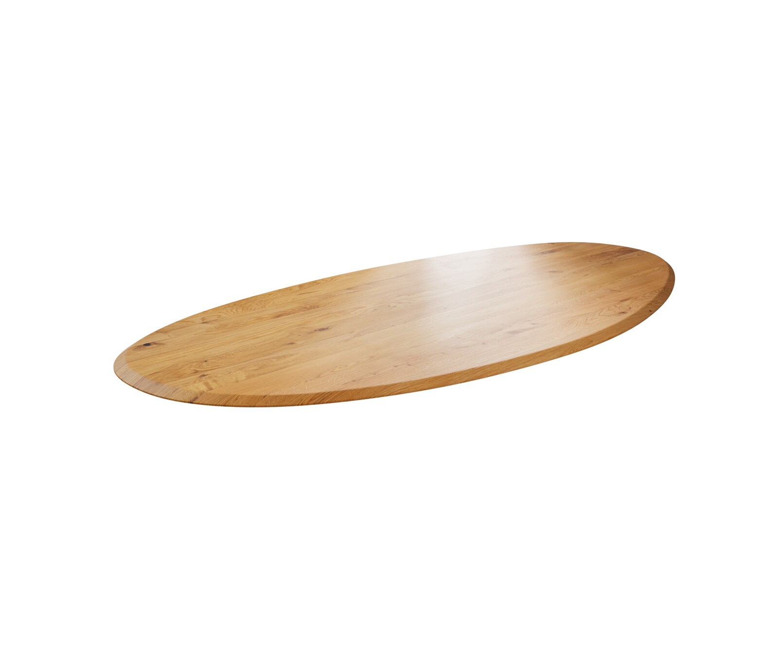 Plateau-de-table-à-manger Edge Oval 280x130x2,5 cm Chêne Naturel Flow Edge