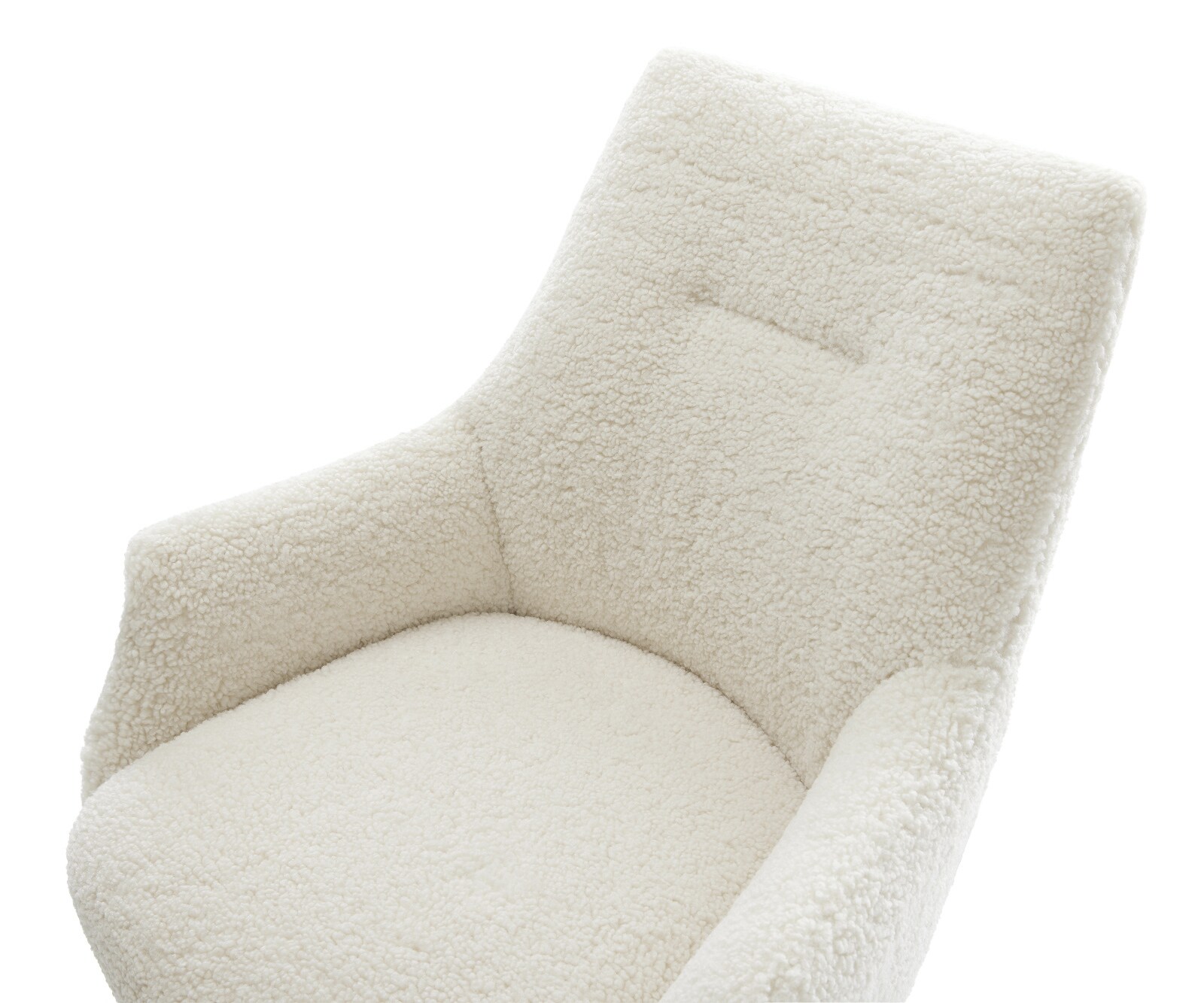 Cantilever Alja-Flex avec accoudoirs tissu teddy beige pied cantilever plat acier inoxydable resorts ensachés 4