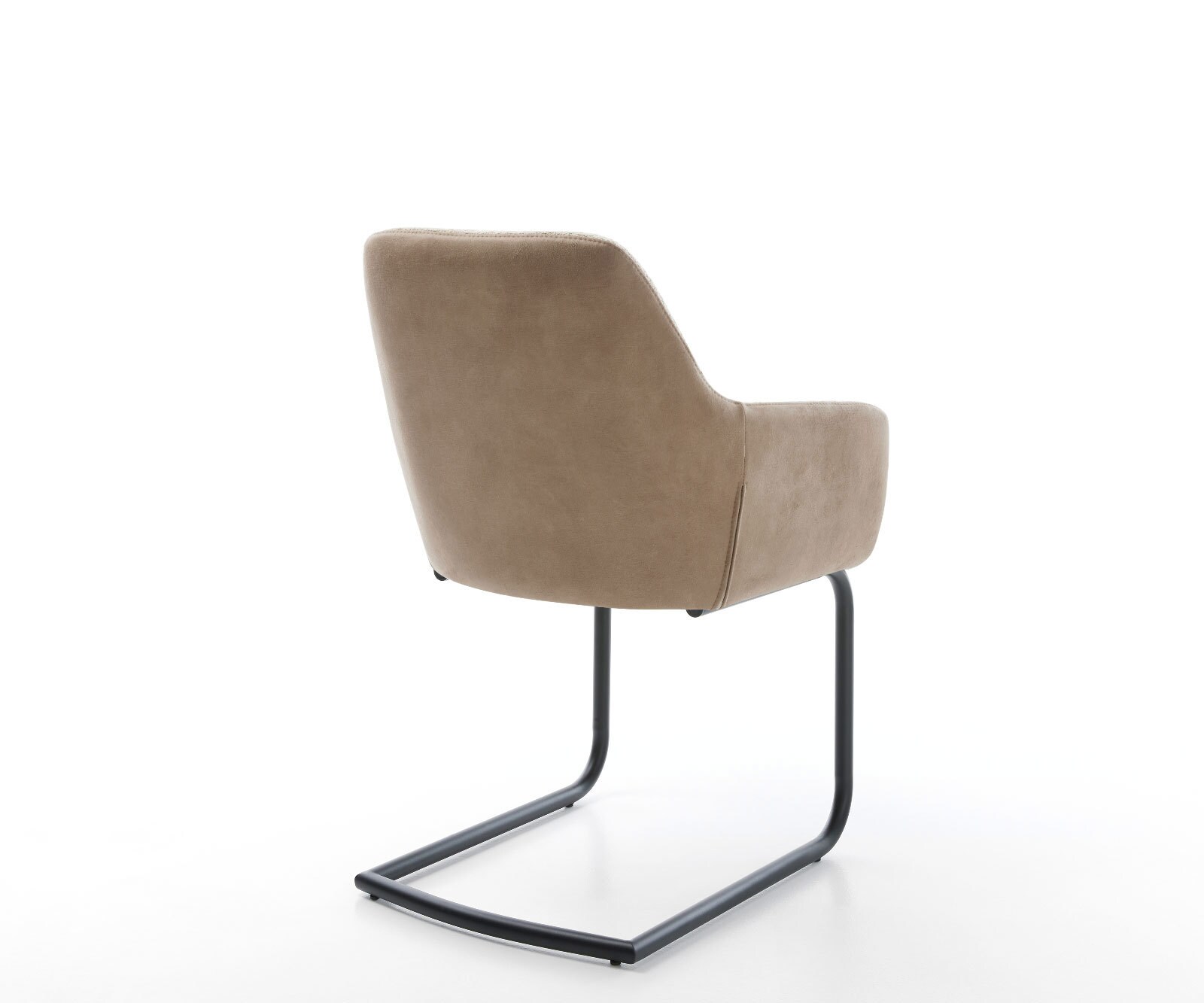 Cantilever Pejo-Flex tissu mixte couleur boue pied cantilever rond noir ressorts ensachés 5