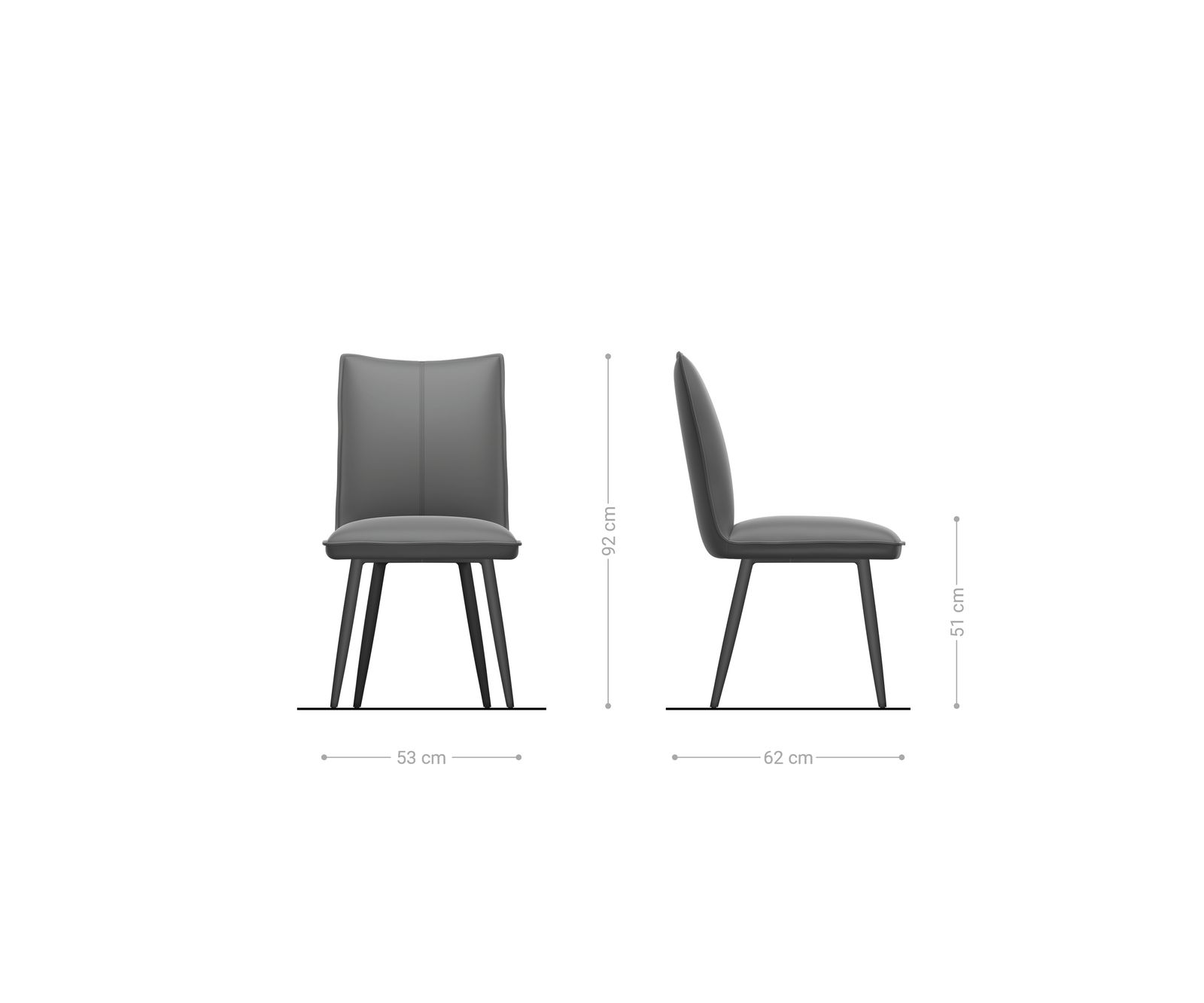 Chaise-de-salle-à-manger Lelio-Flex tissu tissé doux beige 4 pieds coniques noir resorts ensachés 6