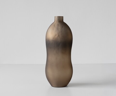 Vase Mireva l18 x P11 x H41 cm Verre Aurum Soufflé à la bouche