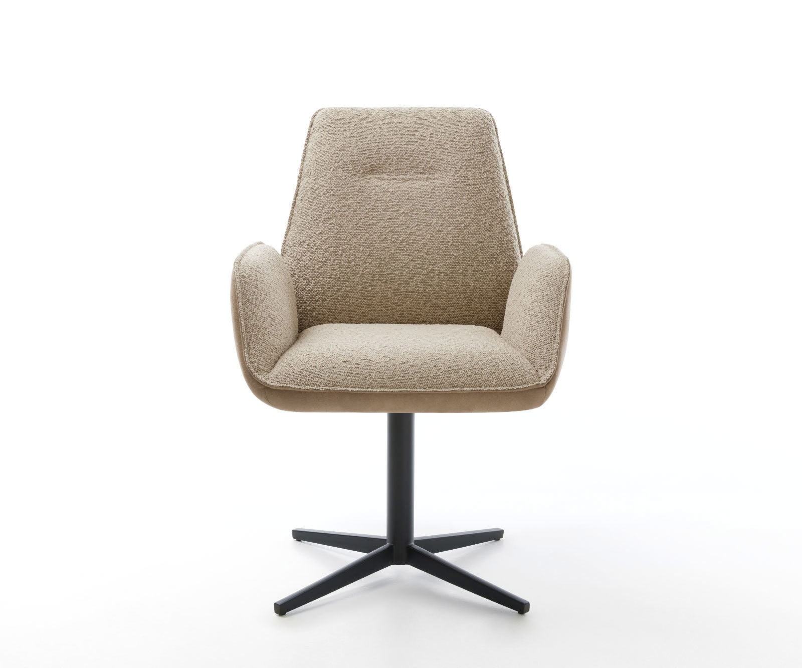 Chaise-pivotante Zoa-Flex tissu mixte couleur boue pied de chaise 4 branches noir pivotement sur 360° ressorts ensachés 1 Chaise-pivotante Zoa-Flex tissu mixte couleur boue pied de chaise 4 branches noir pivotement sur 360° ressorts ensachés 1