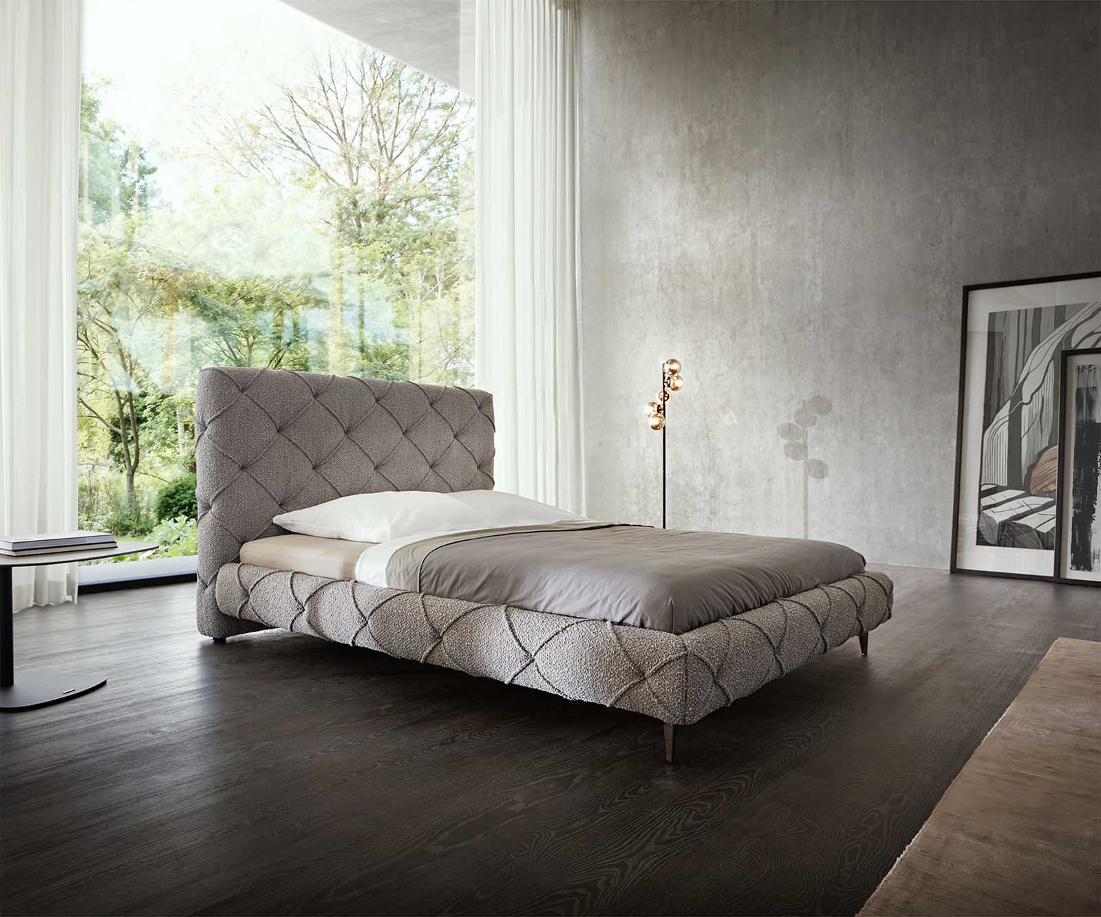 Sommier-rembourré Nayara 140x200 cm Bouclé Gris Argenté 3 Sommier-rembourré Nayara 140x200 cm Bouclé Gris Argenté 3