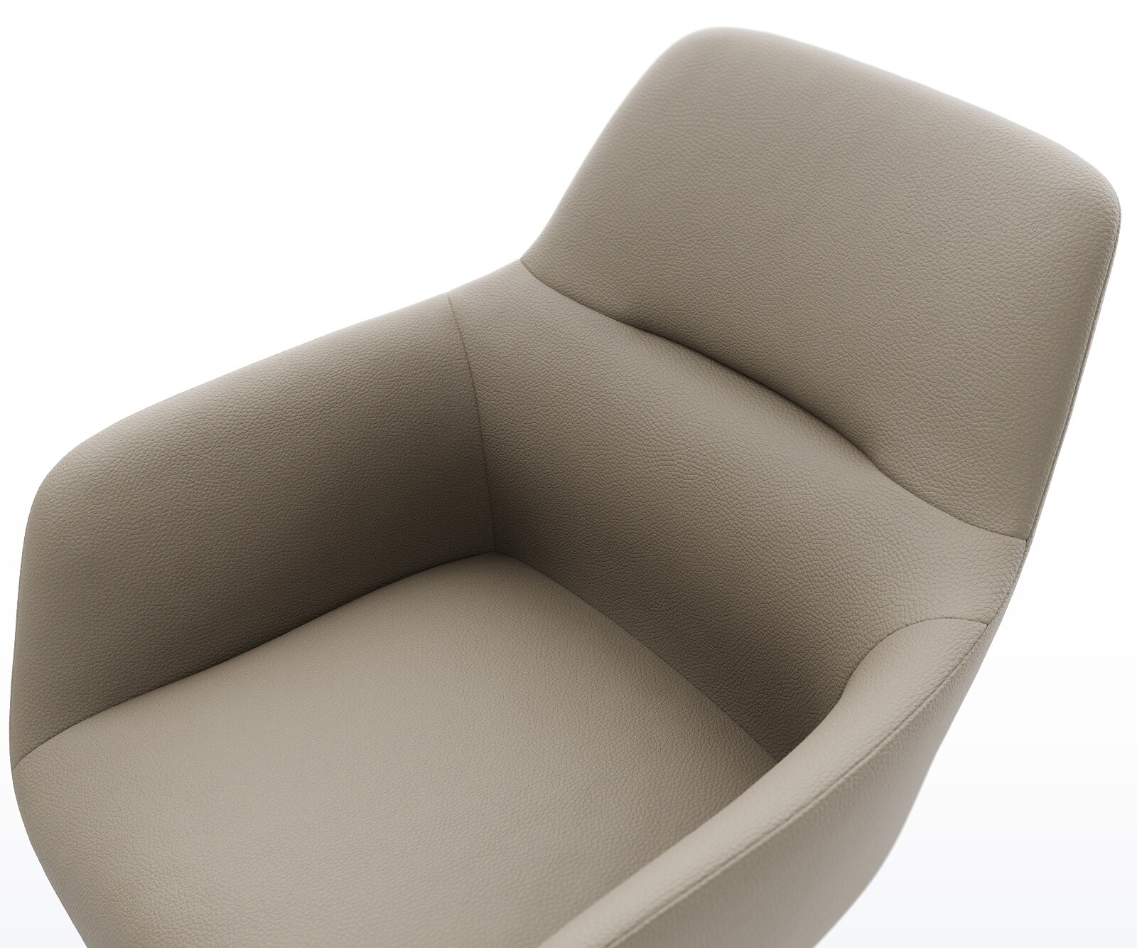Cantilever Pejo-Flex cuir de vache couleur boue pied cantilever plat grafiete ressorts ensachés 4