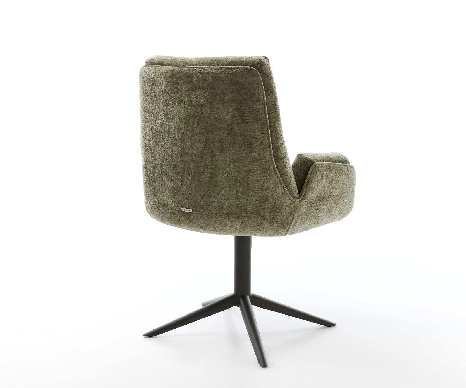 Chaise-pivotante Clea-Flex chenille olive pied de chaise 4 branches noir pivotement sur 360° fonction bascule 4 Chaise-pivotante Clea-Flex chenille olive pied de chaise 4 branches noir pivotement sur 360° fonction bascule 4