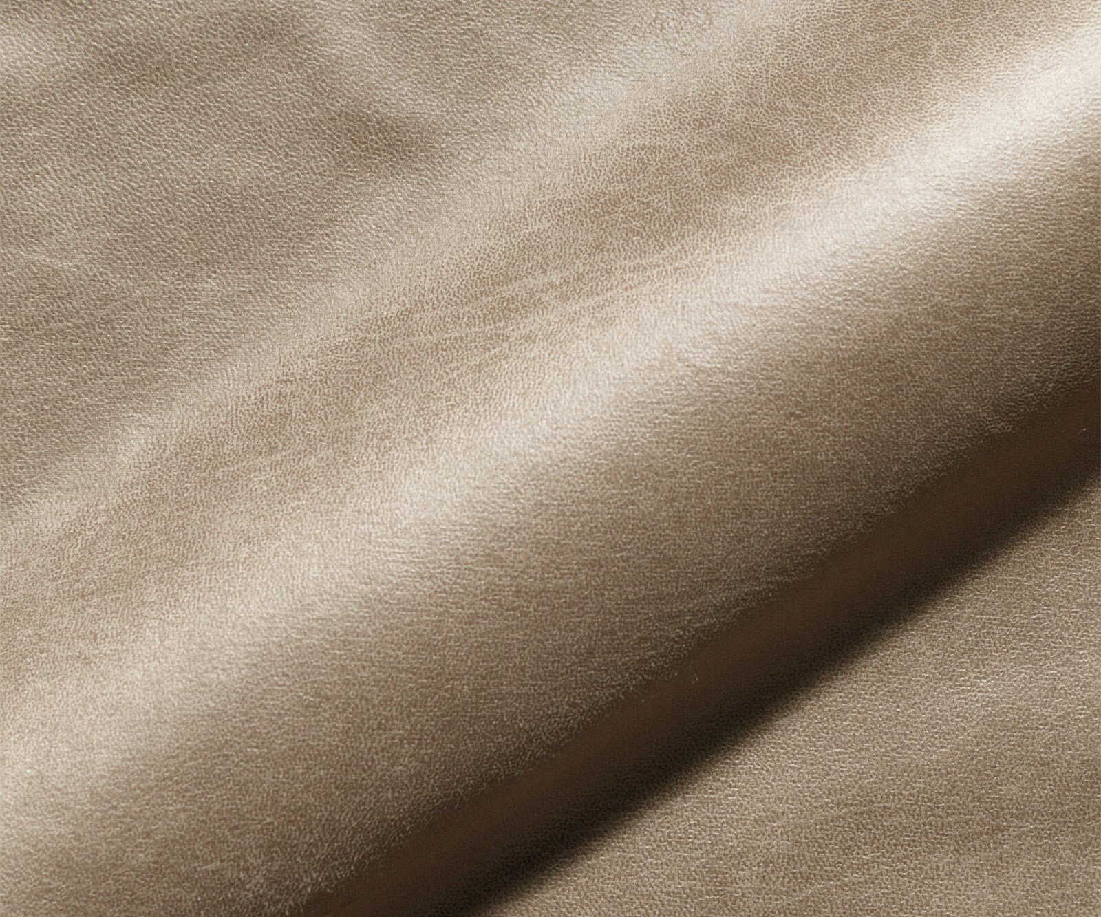 Chaise-de-salle-à-manger Greg-Flex microvelours beige vintage pied croisé large acier inoxydable brossé ressorts ensachés 3