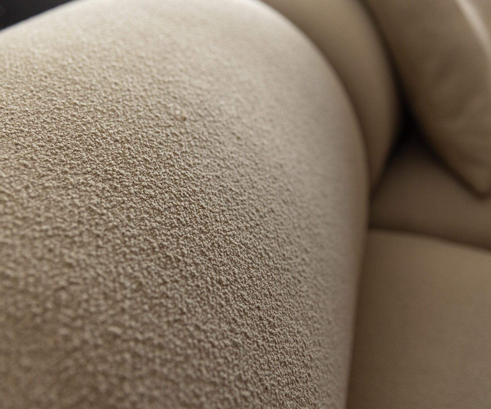 Bigsofa Lunna 360x175 cm Bouclé fin Taupe2 coussins 6