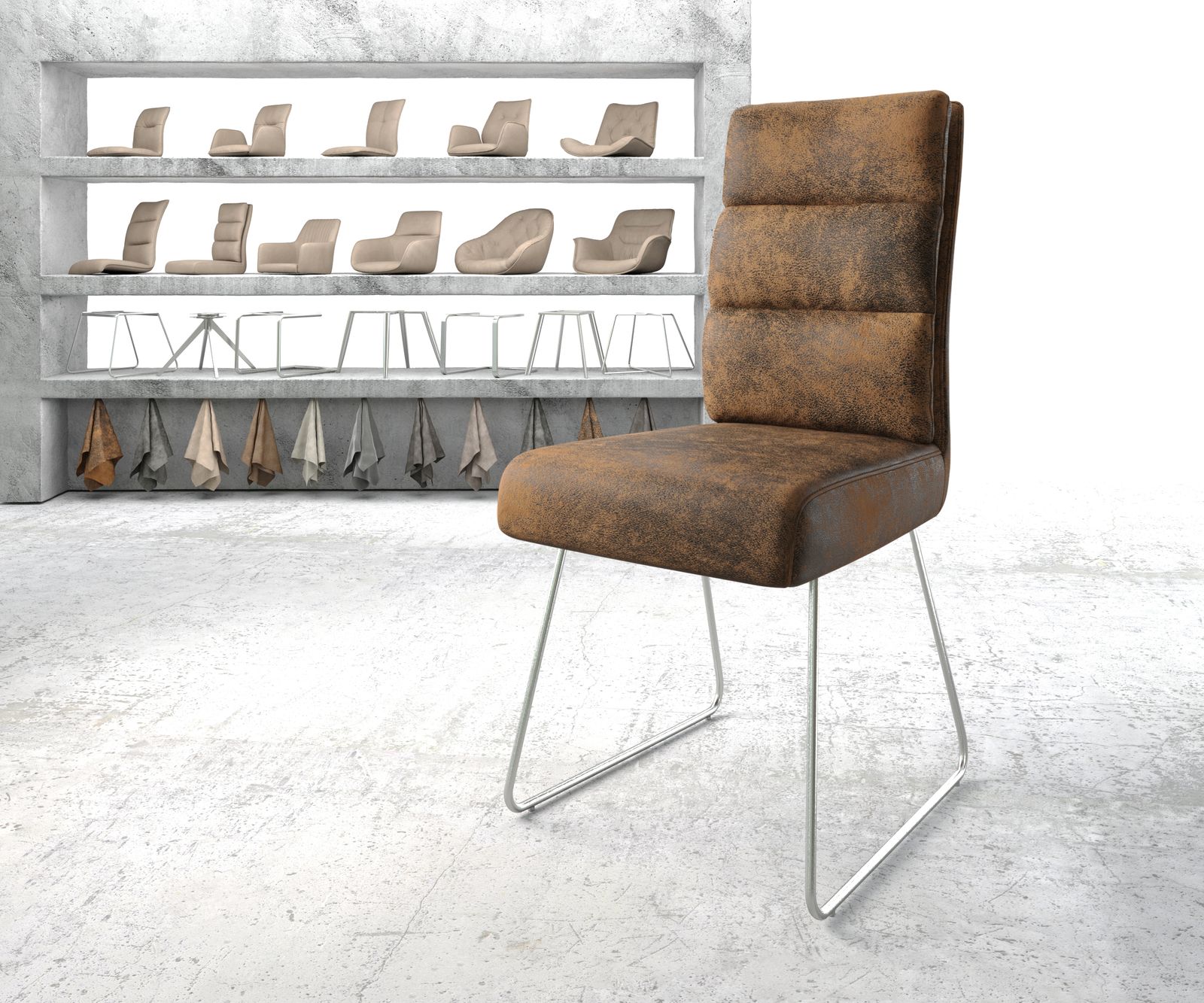 Chaise-de-salle-à-manger Pela-Flex Chaise rembourrée 1