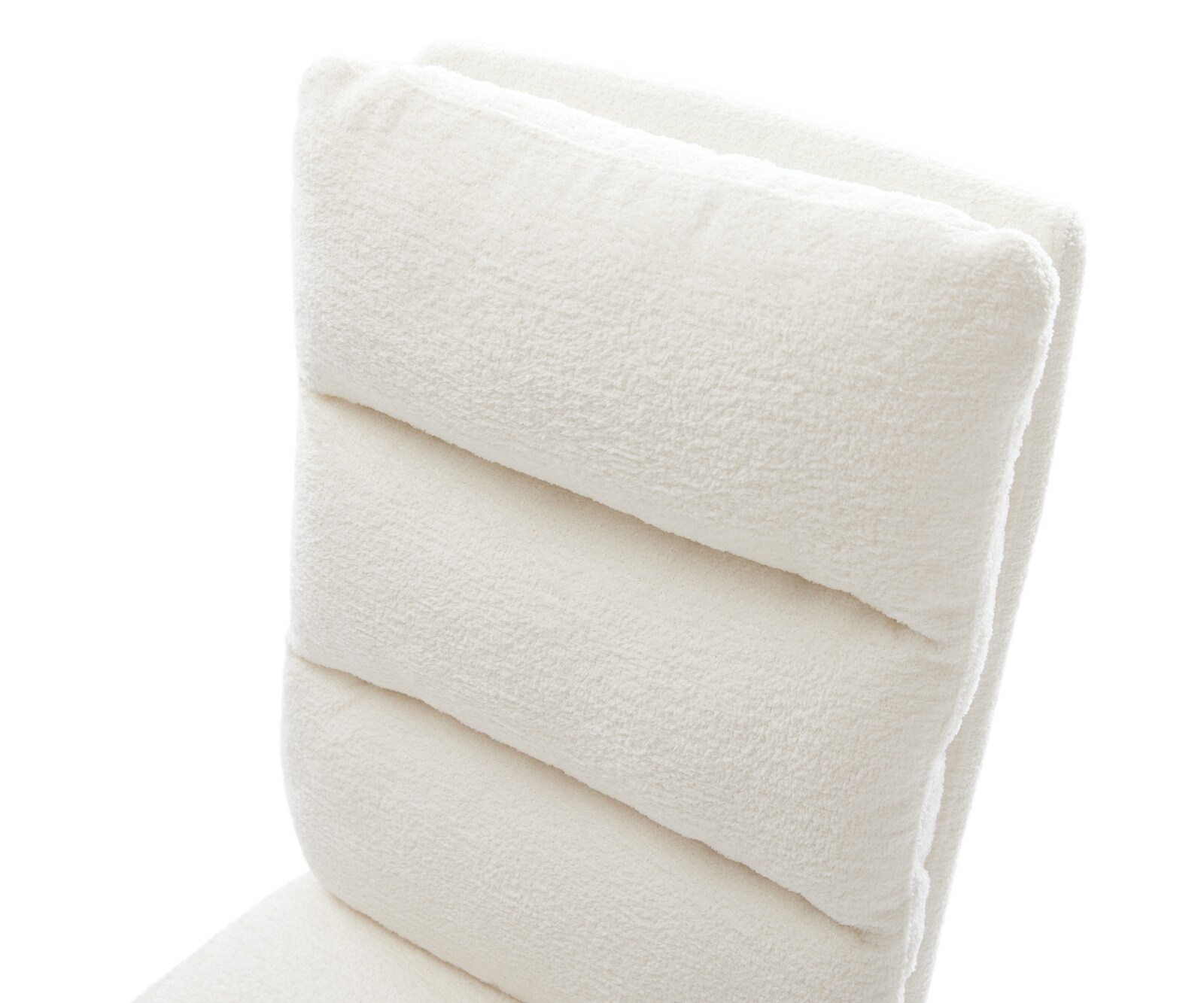 Cantilever Pela-Flex bouclé doux beige pied cantilever plat grafiete resorts ensachés 4