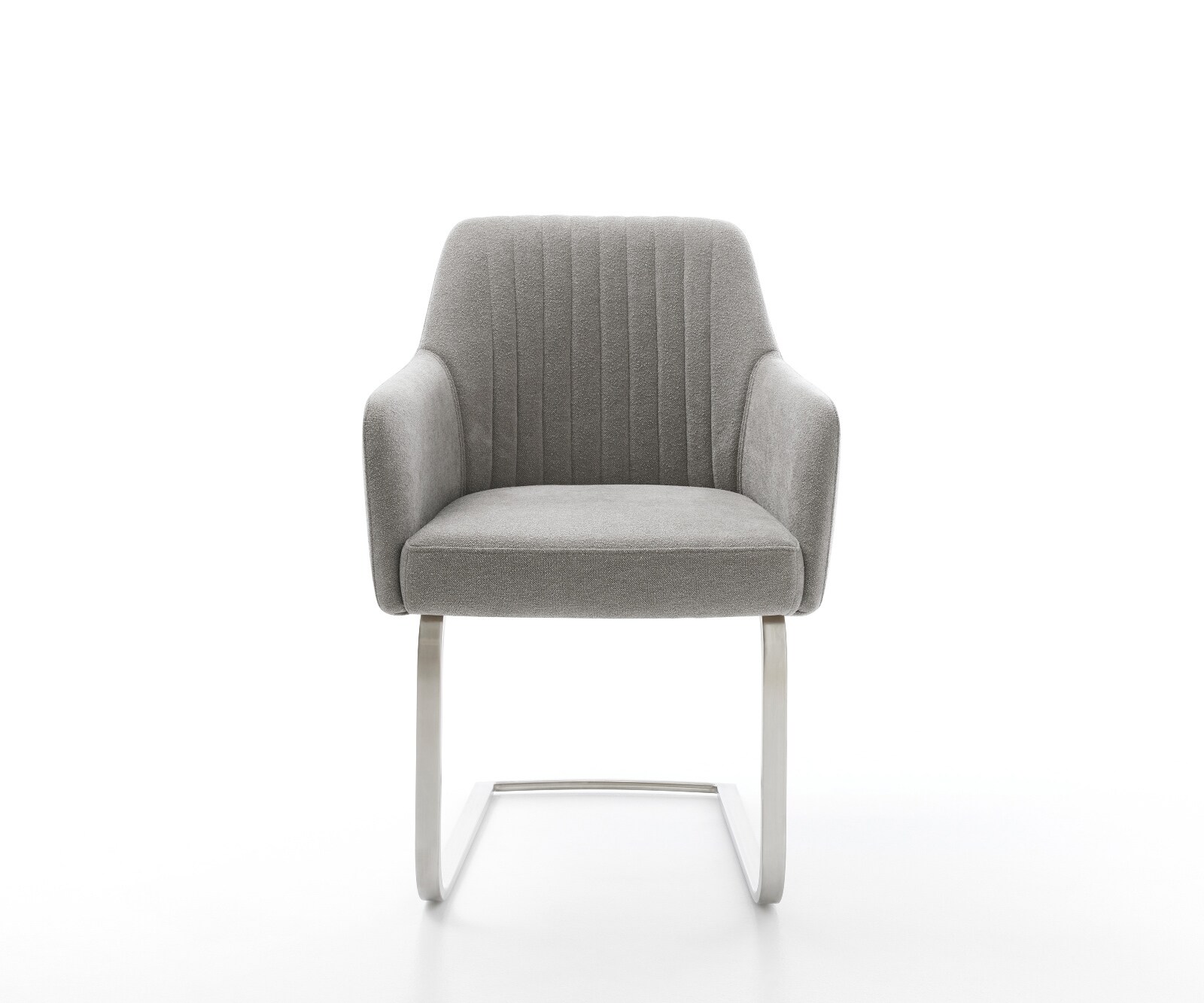 Cantilever Greg-Flex tissu structuré doux gris pied cantilever plat acier inoxydable resorts ensachés 2