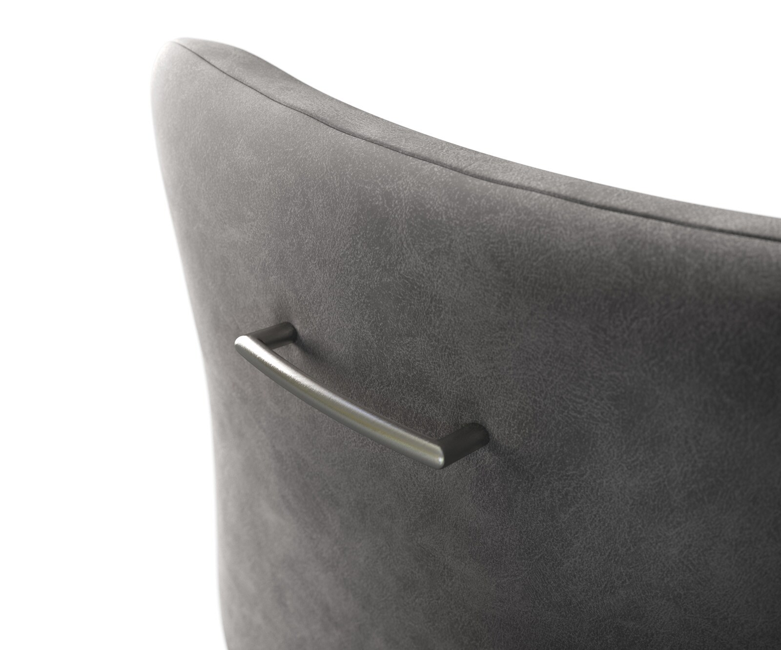 Poignée-de-fauteuil-de-bar Flex Rond en acier inoxydable Argent 4