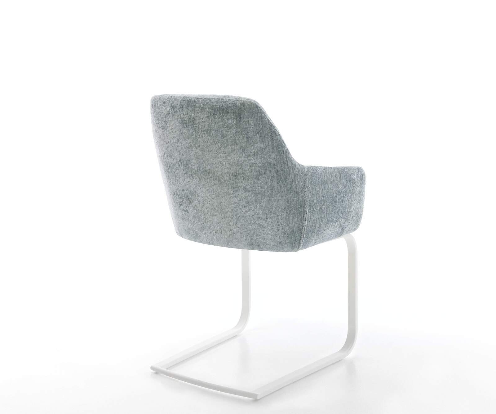 Cantilever Pejo-Flex chenille bleu pastel pied cantilever plat blanc ressorts ensachés 4