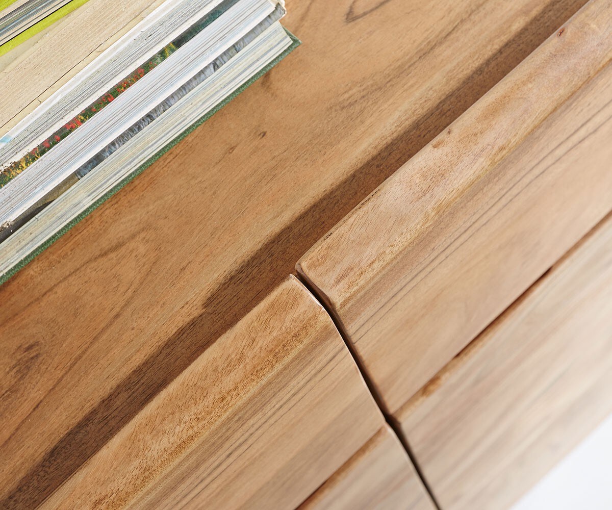 Buffet Live-Edge 172 cm acacia nature 4 portes 4 tiroirs buffet 3
