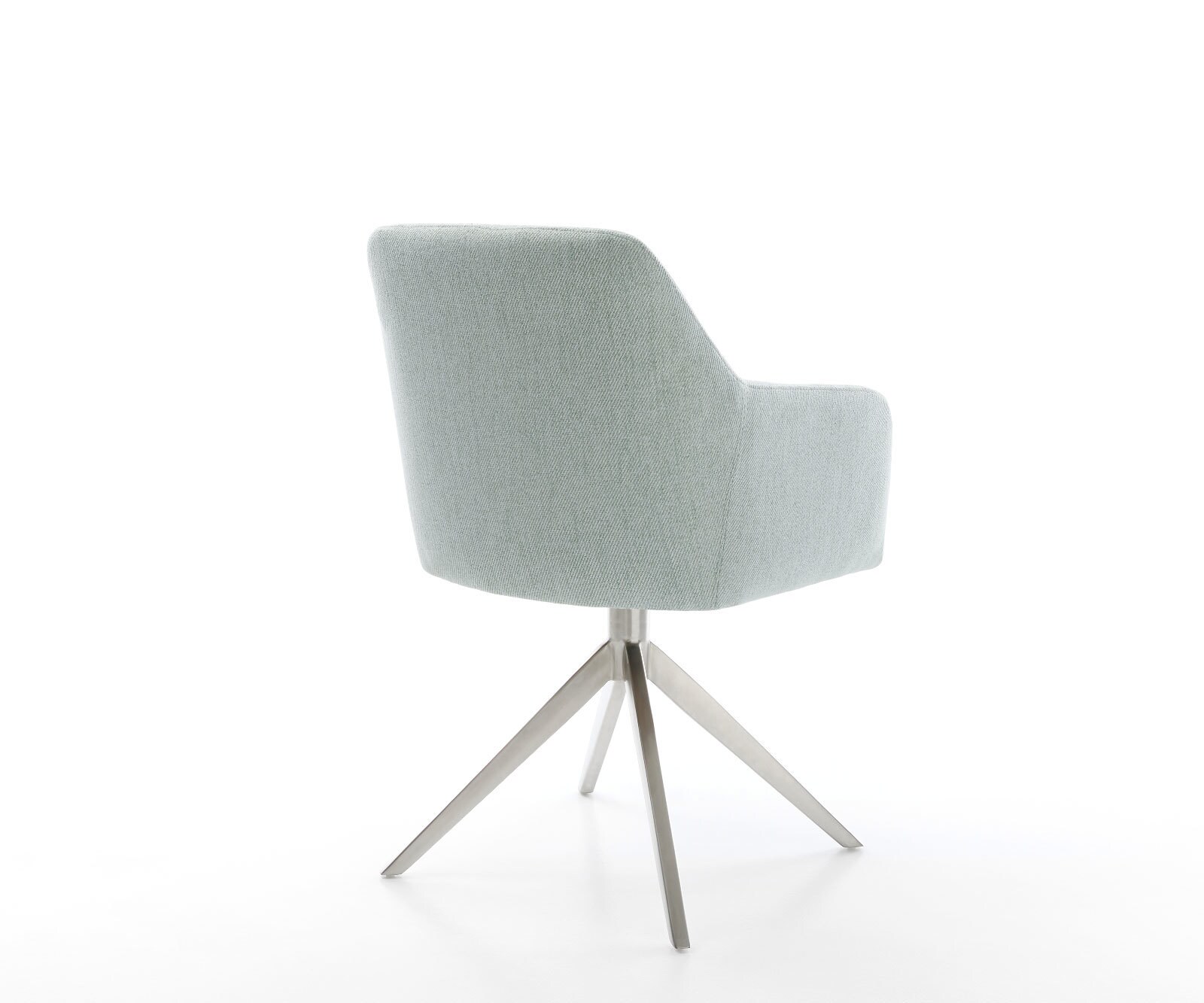 Chaise-pivotante Greg-Flex rayures vert menthe pied croisé large acier inoxydable brossé pivotement sur 360° fonction bascule ressorts ensachés 4 Chaise-pivotante Greg-Flex rayures vert menthe pied croisé large acier inoxydable brossé pivotement sur 360° fonction bascule ressorts ensachés 4