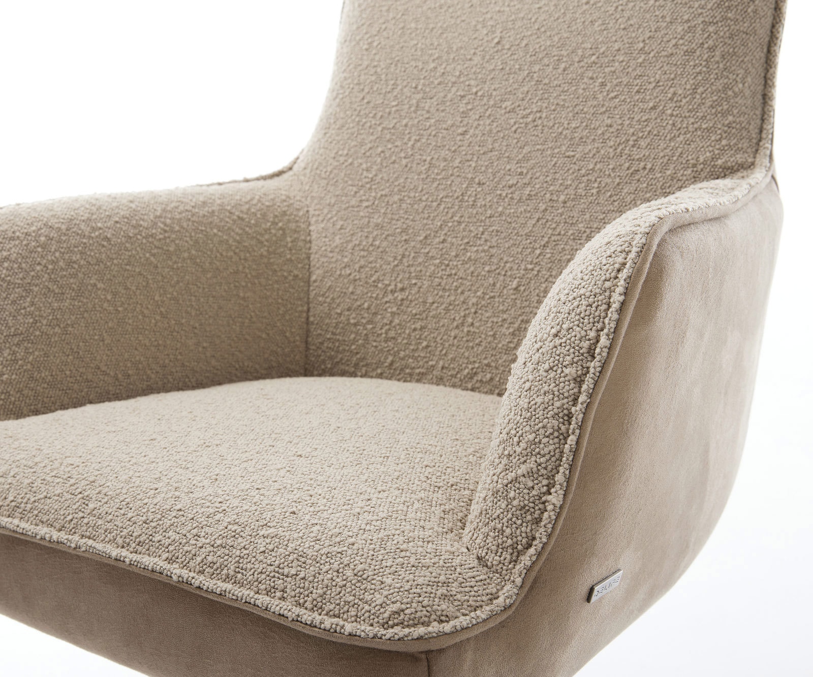 Chaise-pivotante Heira-Flex mit Armlehnen microvelours couleur boue pied de chaise 4 branches grafiete pivotement sur 360° fonction bascule ressorts ensachés 3 Chaise-pivotante Heira-Flex mit Armlehnen microvelours couleur boue pied de chaise 4 branches grafiete pivotement sur 360° fonction bascule ressorts ensachés 3