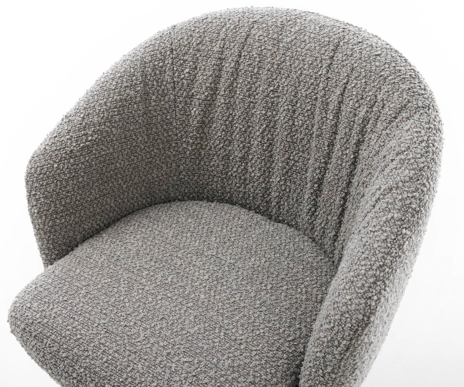 Cantilever Caja-Flex avec accoudoirs bouclé gris argenté pied cantilever plat aspect titane ressorts ensachés 3 Cantilever Caja-Flex avec accoudoirs bouclé gris argenté pied cantilever plat aspect titane ressorts ensachés 3
