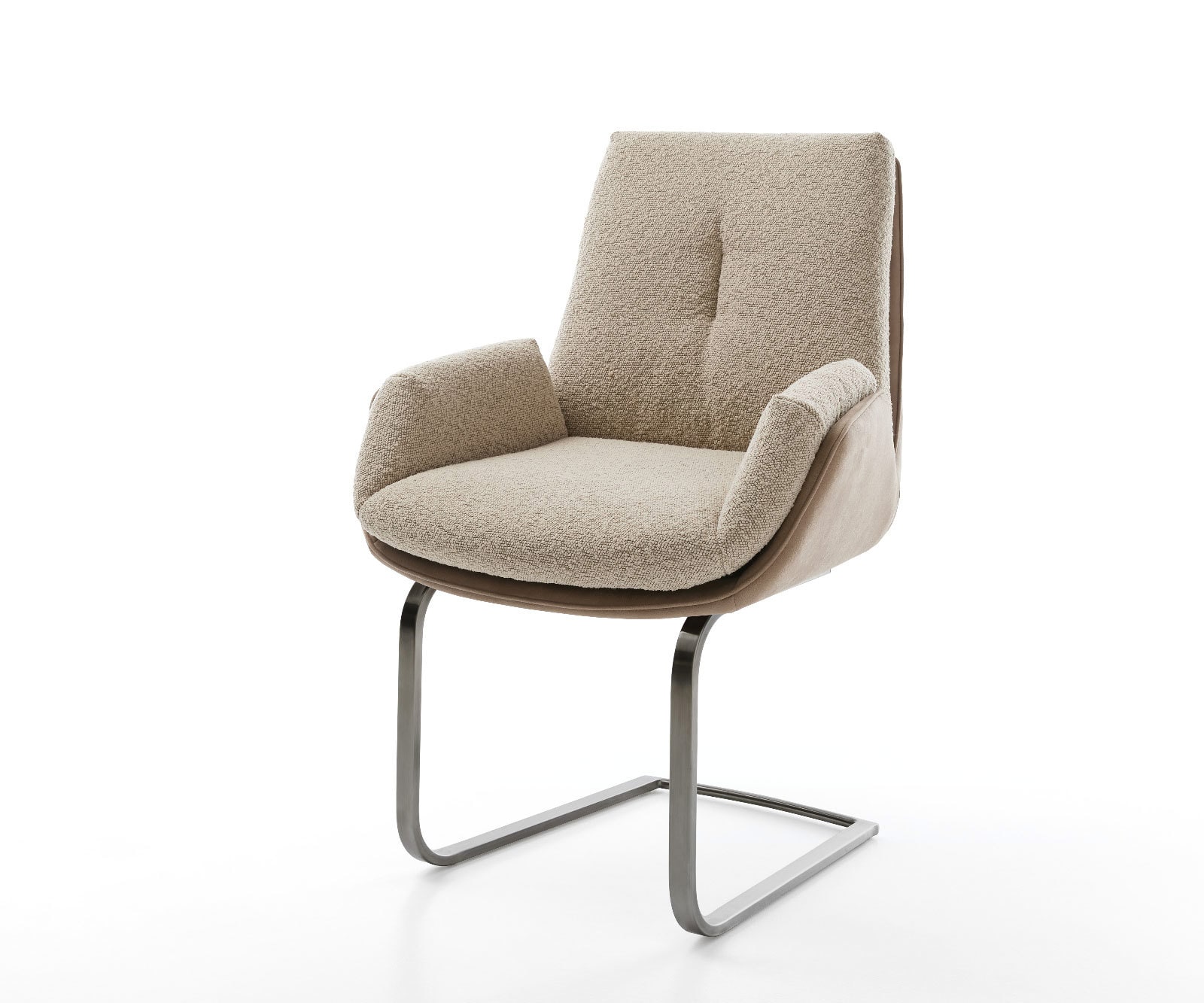 Cantilever Clea-Flex tissu mixte couleur boue pied cantilever plat grafiete 1