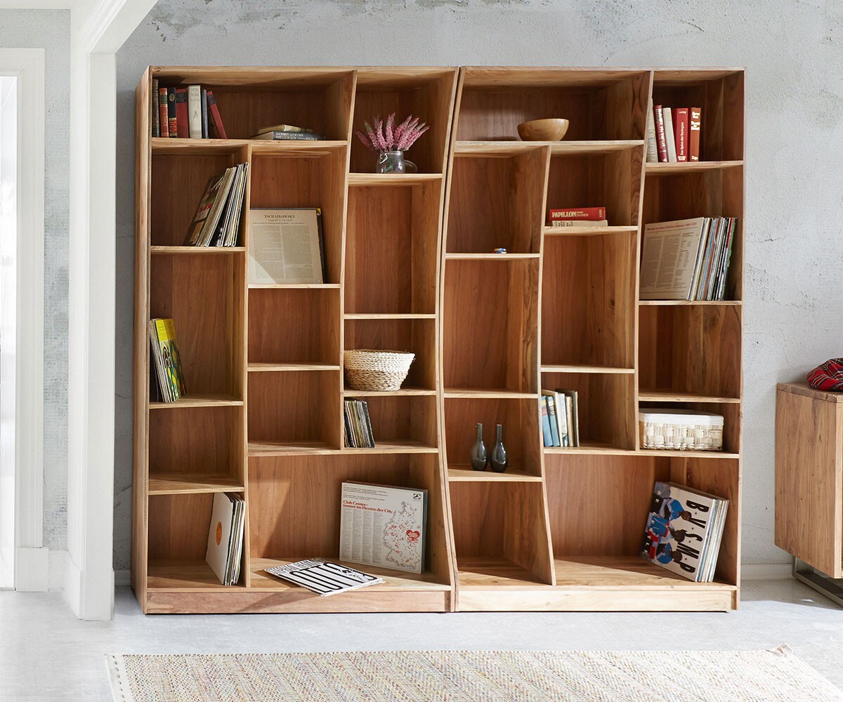 Etagère Live-Edge 121 cm acacia nature droite 3
