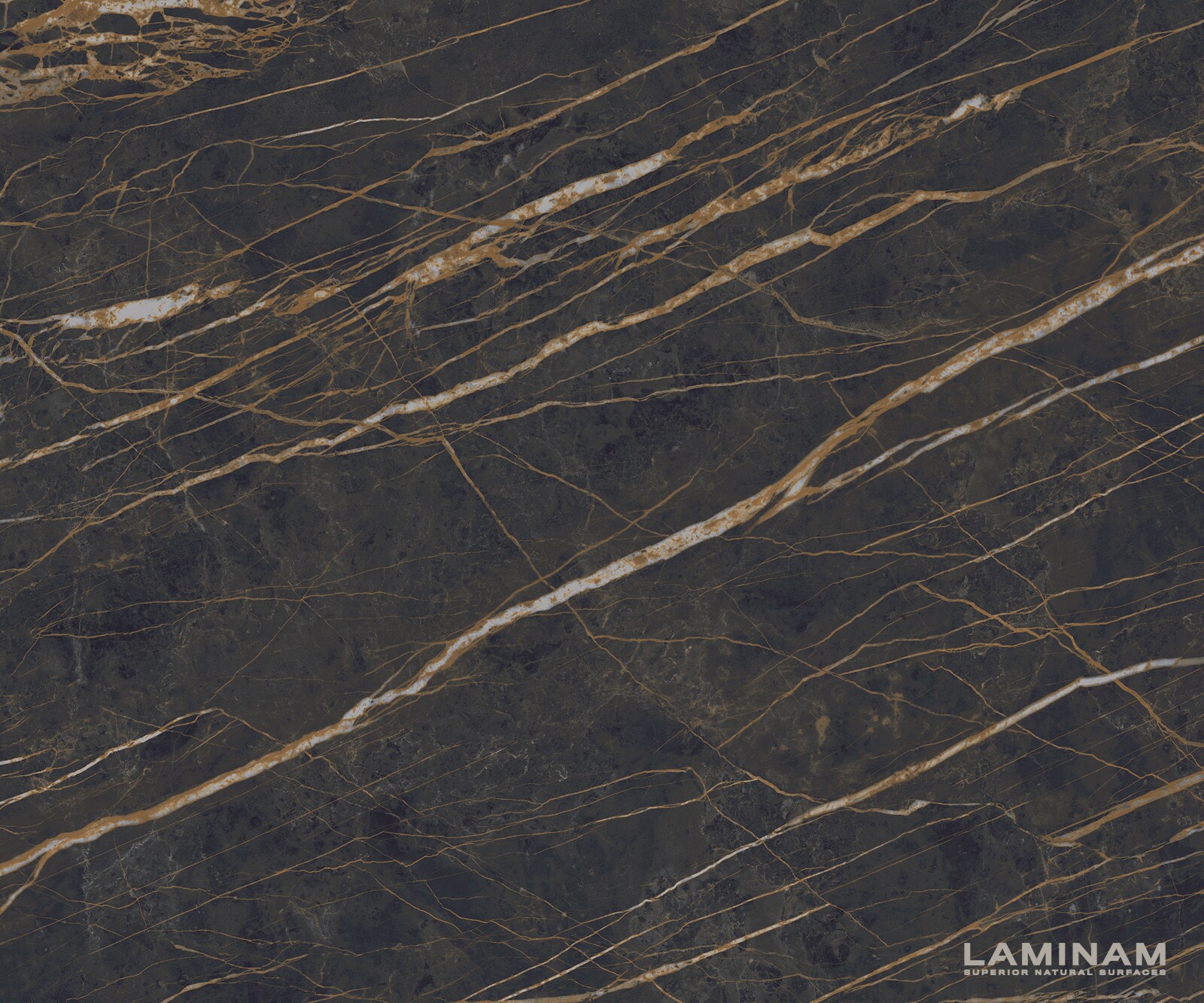 Table à manger Edge 300x100 Céramique Laminam®Noir Desir Marron Estelar rond Acier inoxydable 2