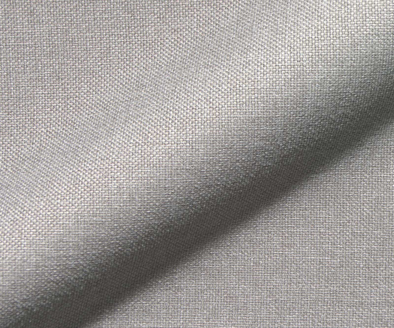Chaise-de-salle-à-manger Greg-Flex rayures gris clair pied croisé large acier inoxydable brossé ressorts ensachés 3