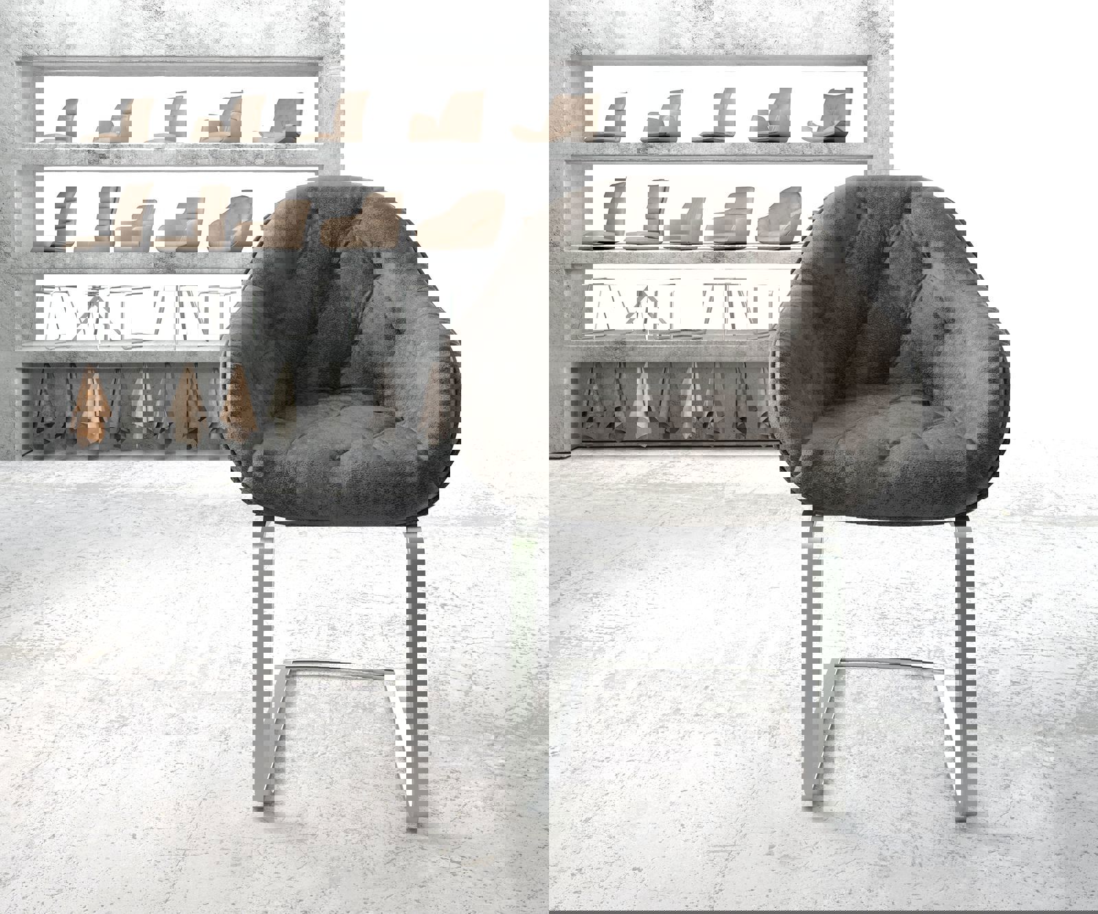 Cantilever Gaio-Flex gris antique cantilever plat acier inoxydable 1 Cantilever Gaio-Flex gris antique cantilever plat acier inoxydable 1