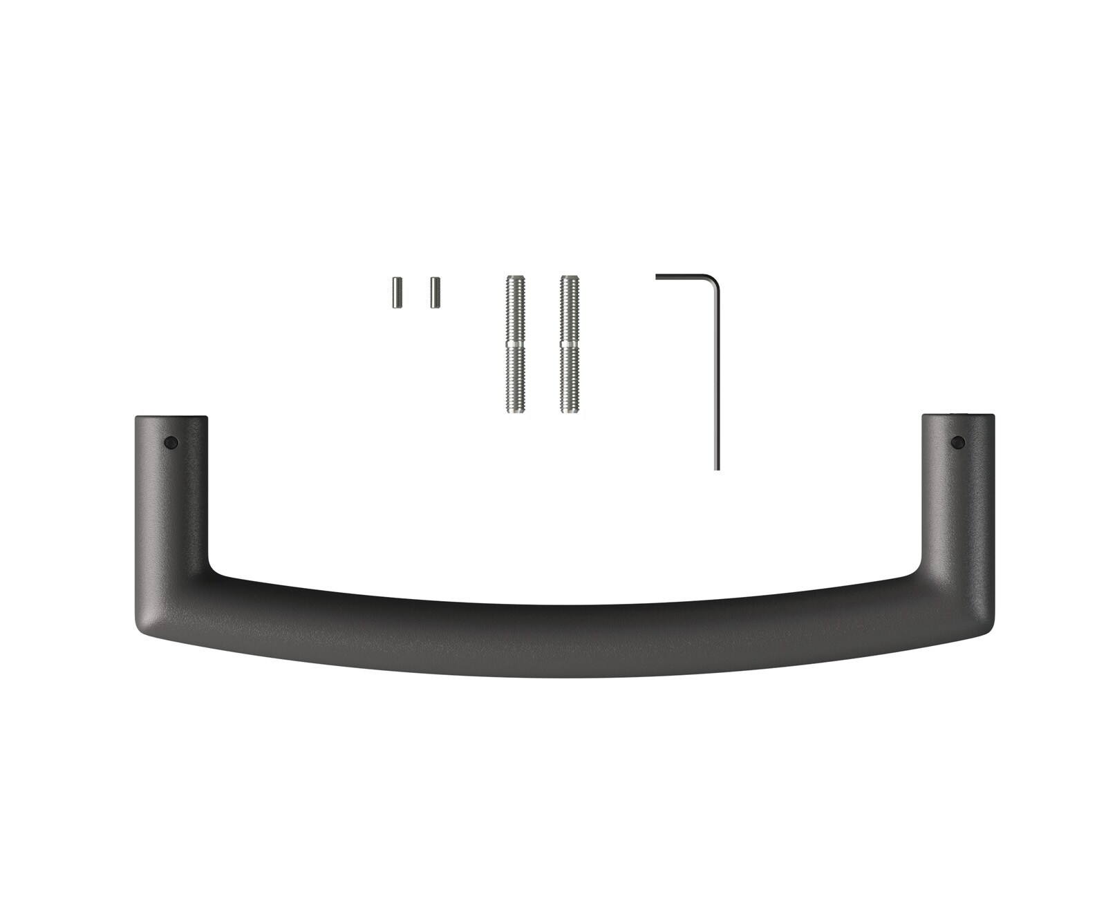 Poignée-de-fauteuil-de-bar Flex Rond Metal Noir 2 Poignée-de-fauteuil-de-bar Flex Rond Metal Noir 2