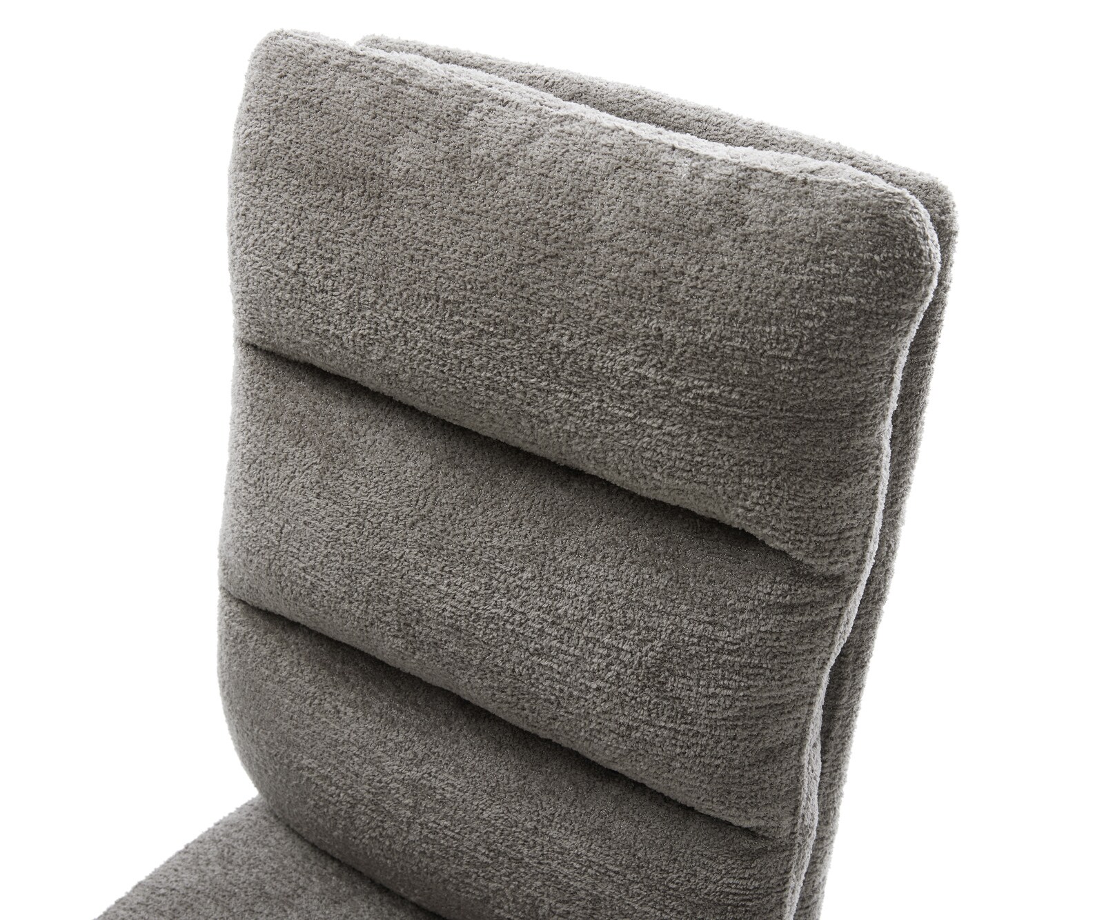 Cantilever Pela-Flex bouclé doux couleur boue pied cantilever plat noir resorts ensachés 4