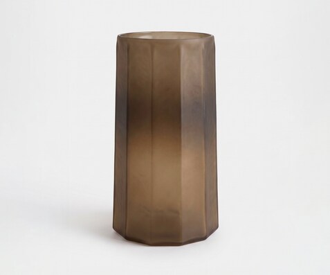Vase Octara l21 x P21 x H35 cm Verre Aurum Moulé