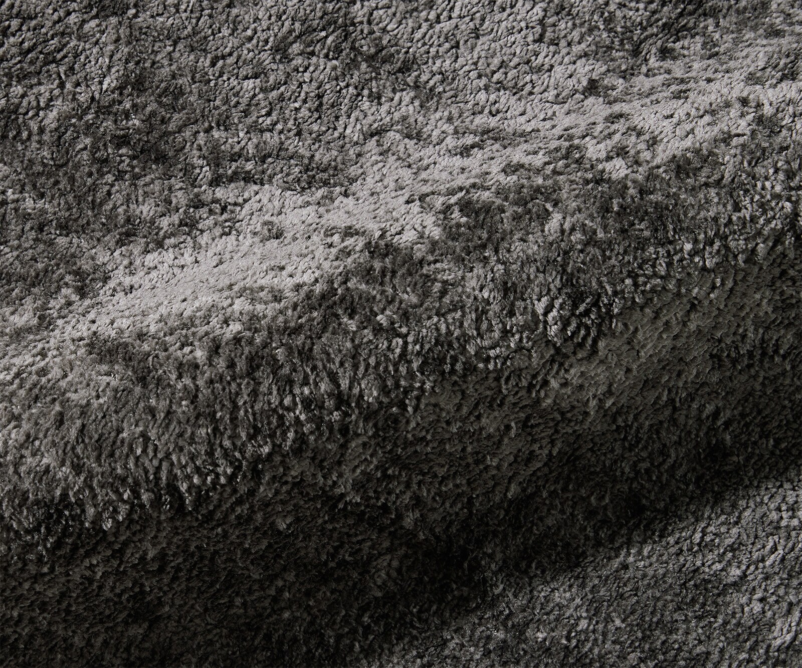 Cadre-de-lit rembourré Shona 180x200 cm tissu Teddy gris 2