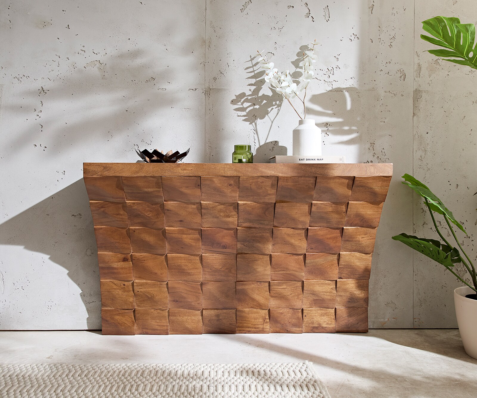 Console Eremos 120x35 cm acacia naturel 1