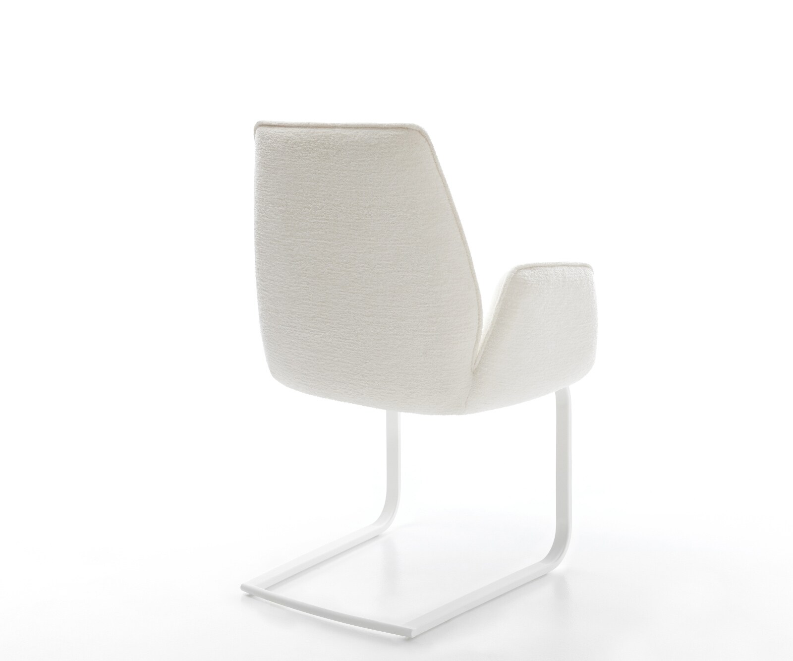 Cantilever Zoa-Flex bouclé doux beige pied cantilever plat blanc resorts ensachés 5