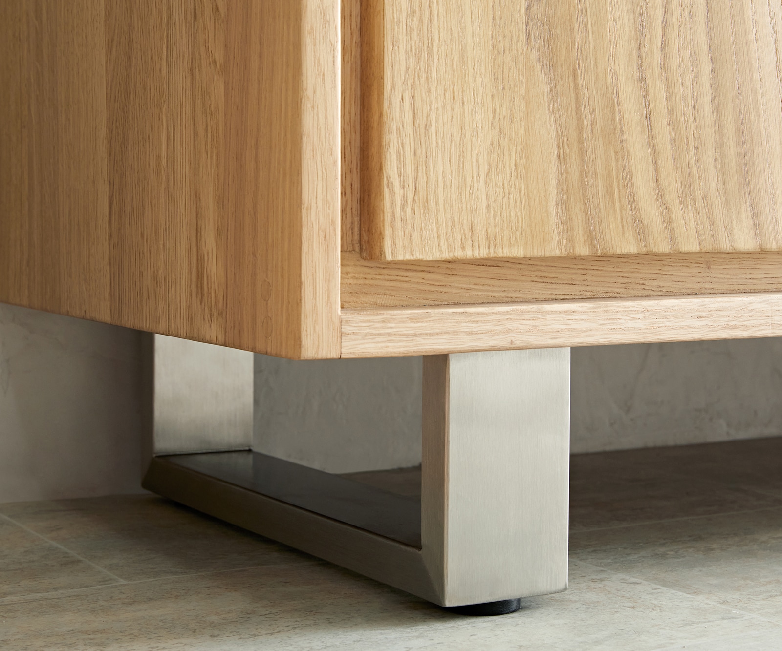 Buffet Live-Edge 170 cm chêne naturel 3 tiroirs 4 portes 9