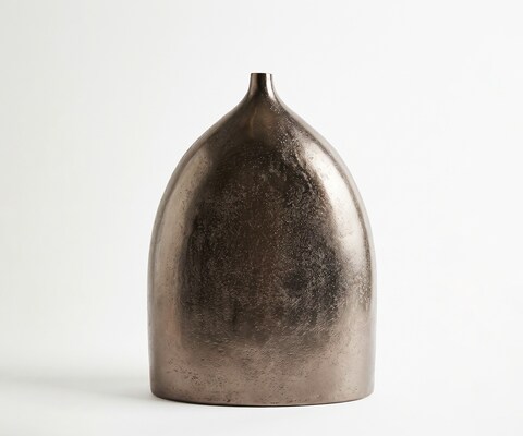 Vase Ogiva l39 x P18 x H51 cm Aluminium Mokka Bronze Moulé