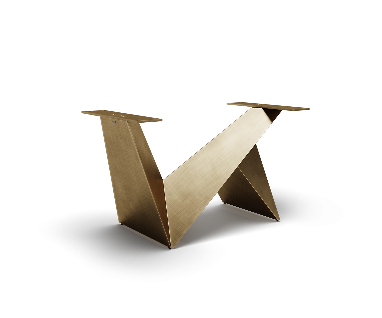 Pieds-de-table Origami Metallic Doré 1